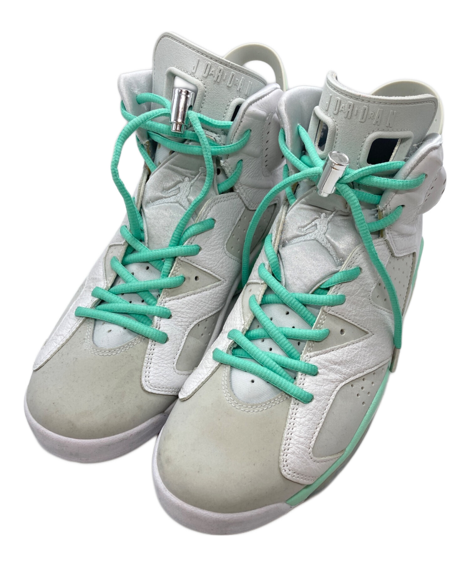 中古・古着通販】NIKE (ナイキ) AIR JORDAN 6 RETRO ホワイト×グリーン 