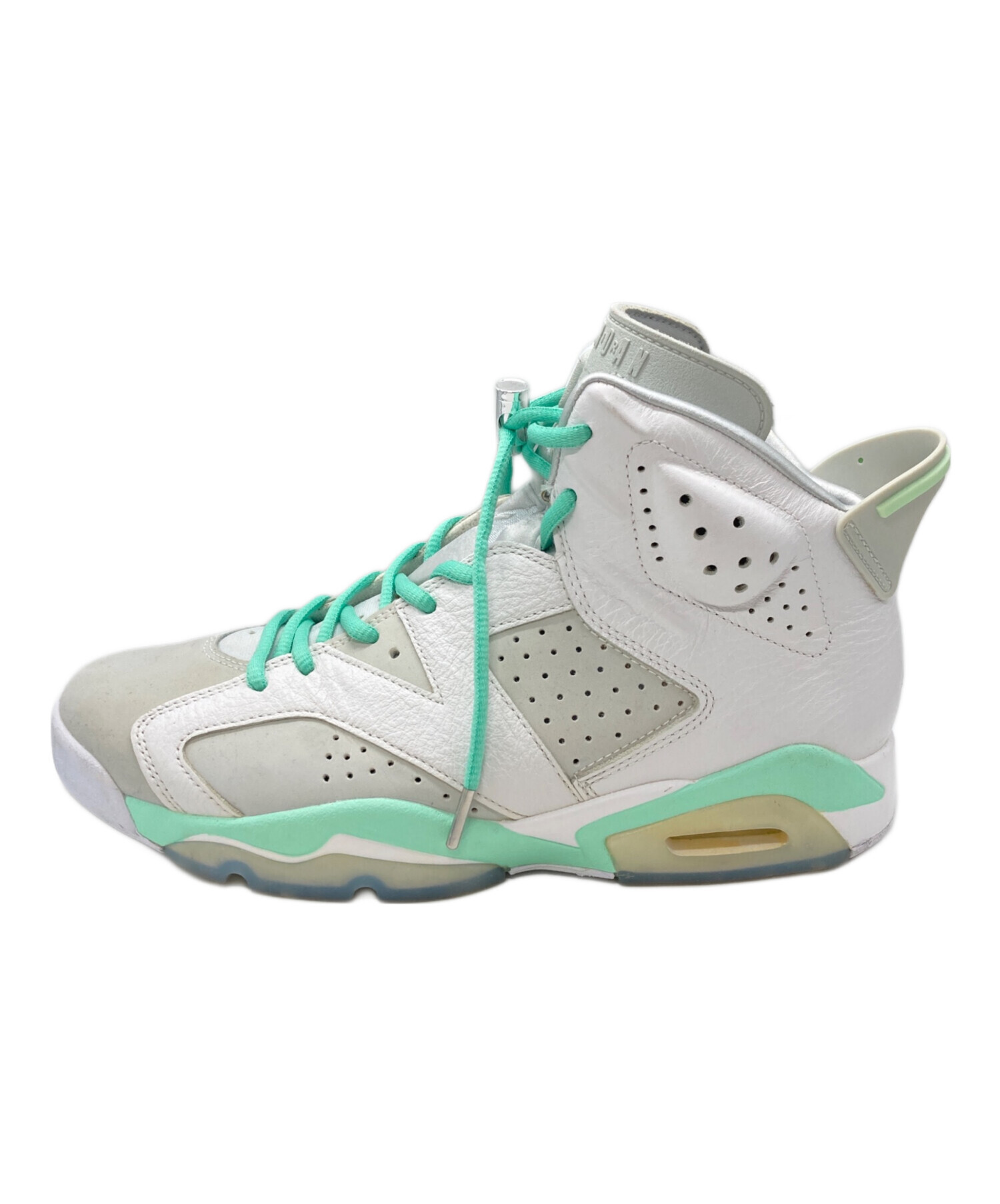 中古・古着通販】NIKE (ナイキ) AIR JORDAN 6 RETRO ホワイト×グリーン 