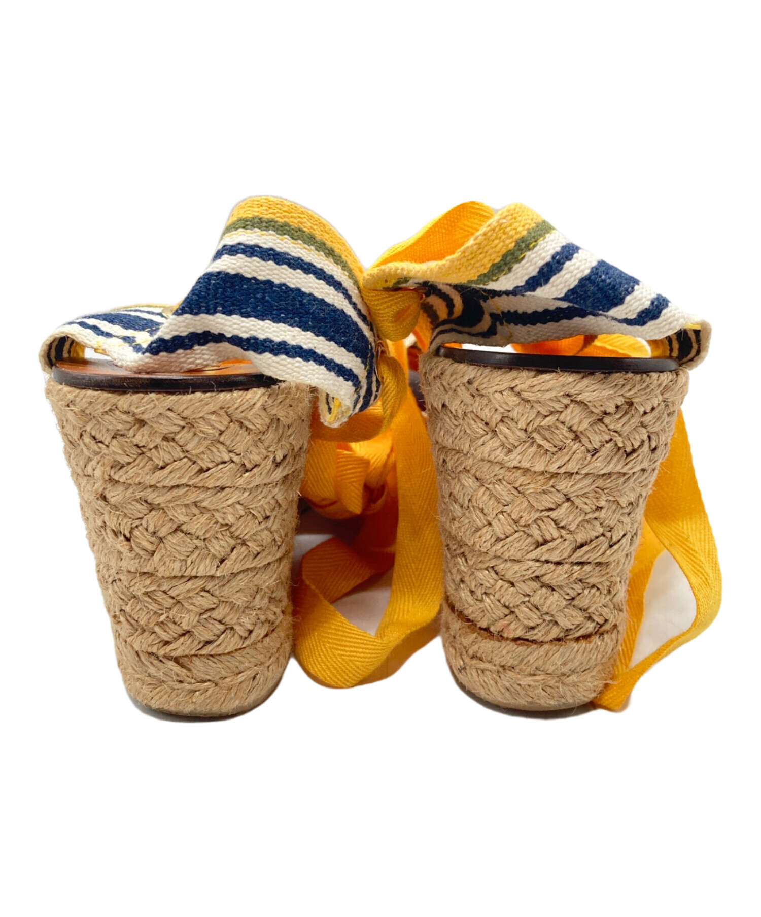 中古・古着通販】TORY BURCH (トリーバーチ) サンダル イエロー サイズ