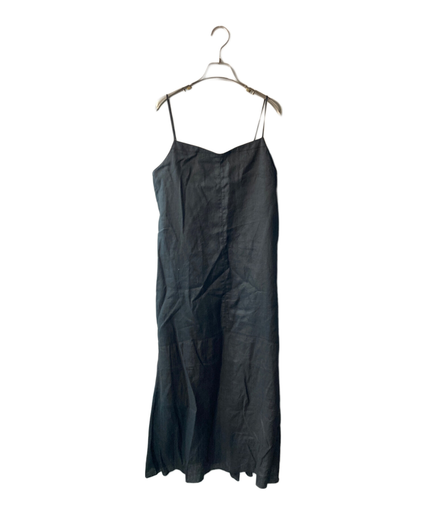 中古・古着通販】IENA (イエナ) リネンキャミワンピース ブラック