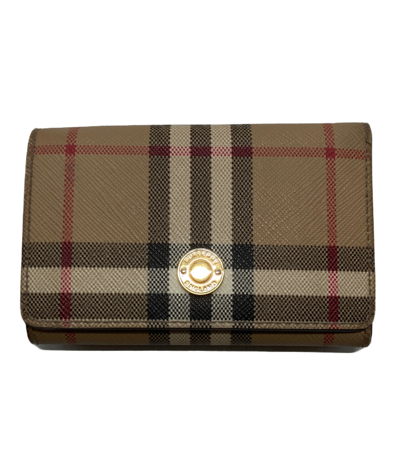 BURBERRY バーバリー/3つ折り財布/ベージュ/8064451 1/SAランク/05【中古】 BURBERRY（バーバリー） バーバリー/3つ折り財布/ベージュ/8064451 1