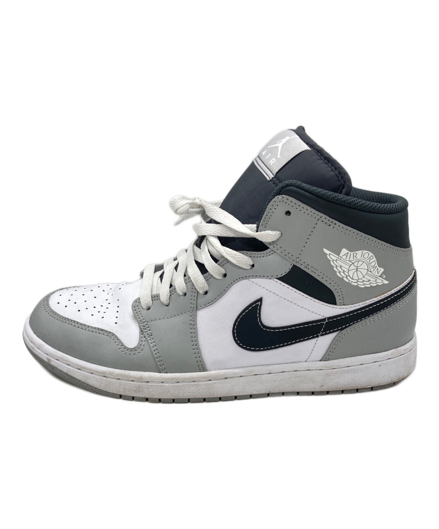 中古・古着通販】NIKE (ナイキ) Air Jordan 1 Mid グレー サイズ:28cm 