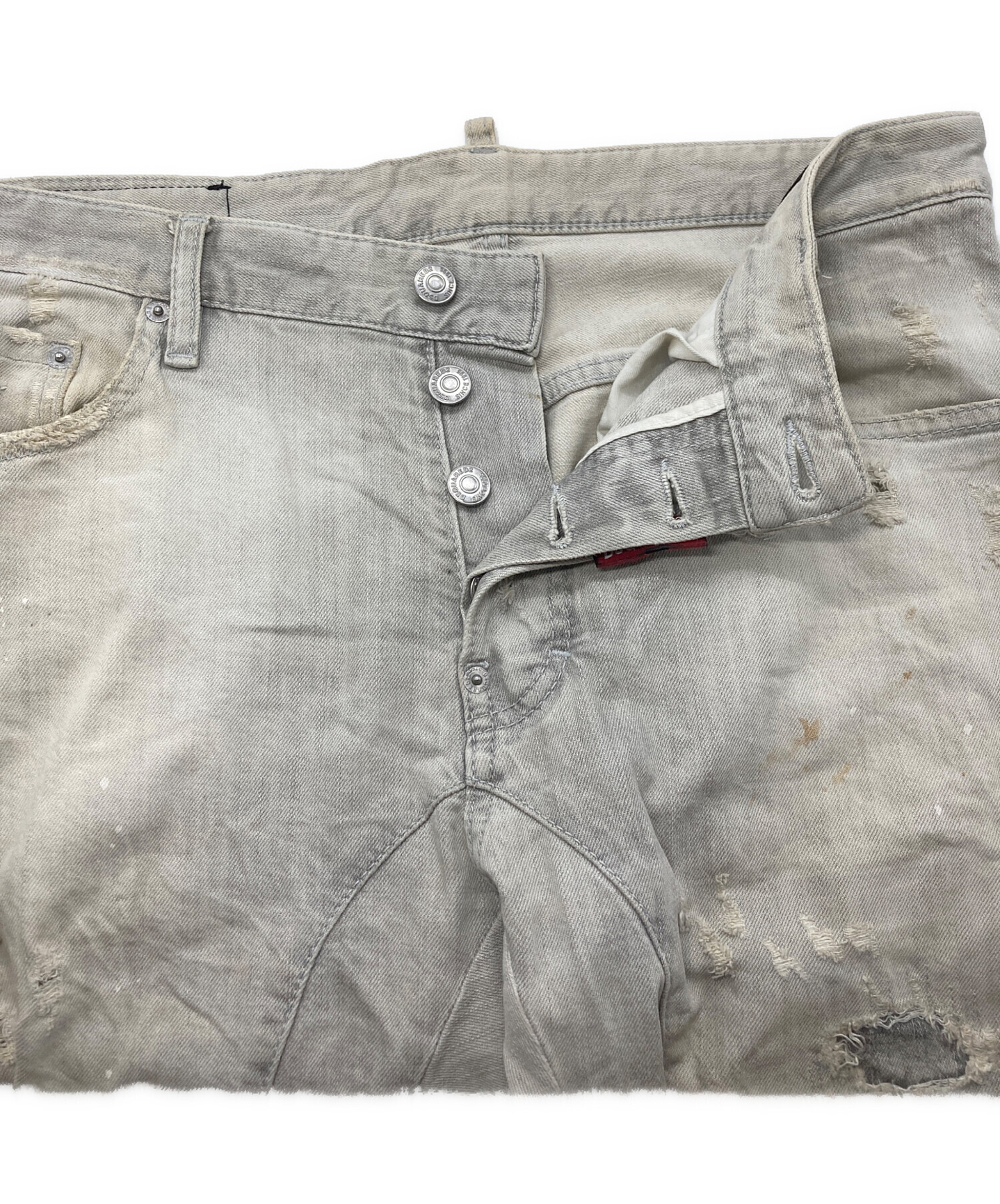 中古・古着通販】DSQUARED2 (ディースクエアード) デニムパンツ グレー