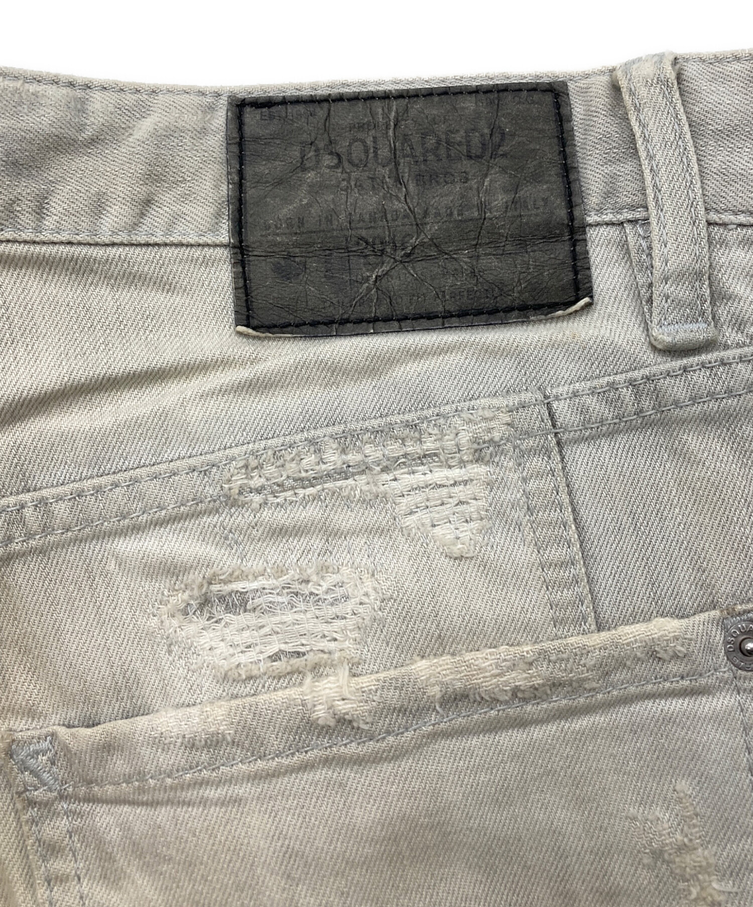 中古・古着通販】DSQUARED2 (ディースクエアード) デニムパンツ グレー