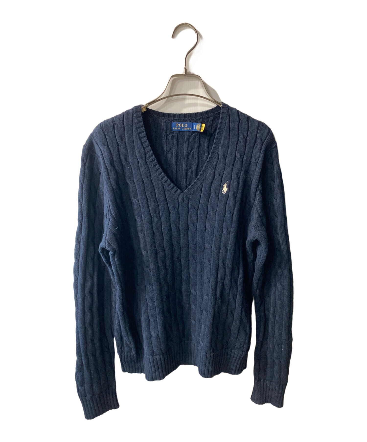 【美品】Poloベア　ラルフローレンニット　ネイビー US購入/ポロベア】Polo Ralph Lauren ニットL ネイビー ネイビー Ralph
