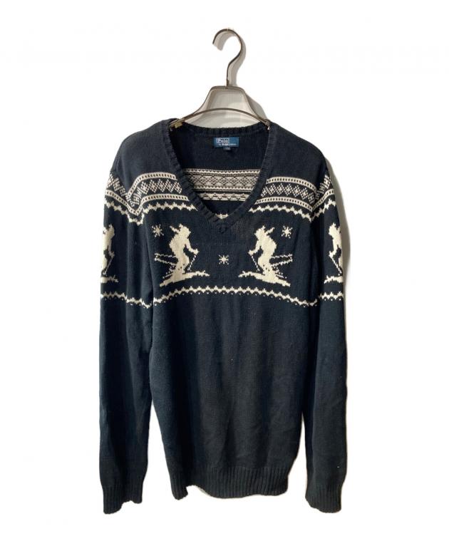 中古・古着通販】POLO RALPH LAUREN (ポロ・ラルフローレン) スキー柄V