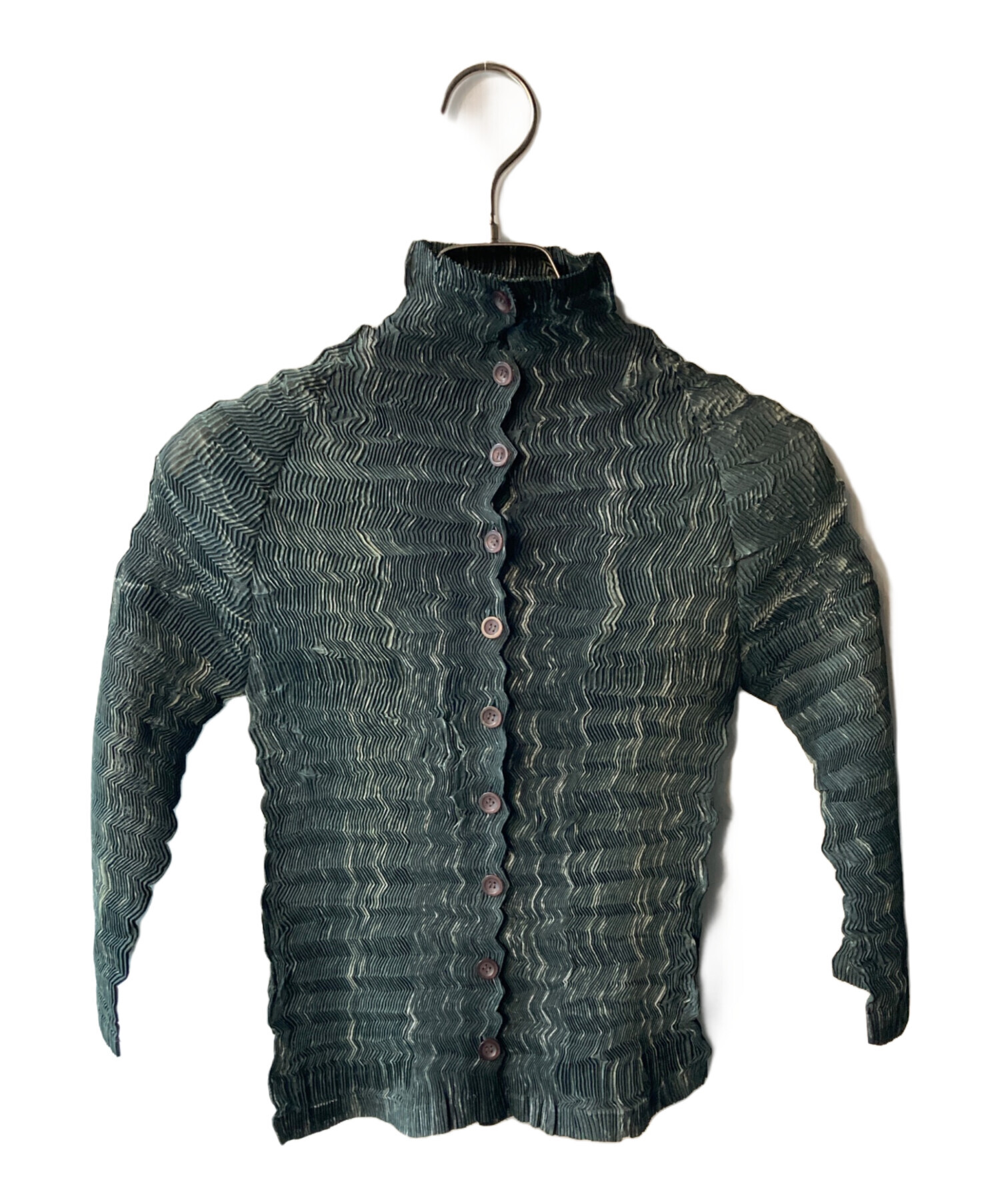 中古・古着通販】ISSEY MIYAKE (イッセイミヤケ) 変形シャツ グレー