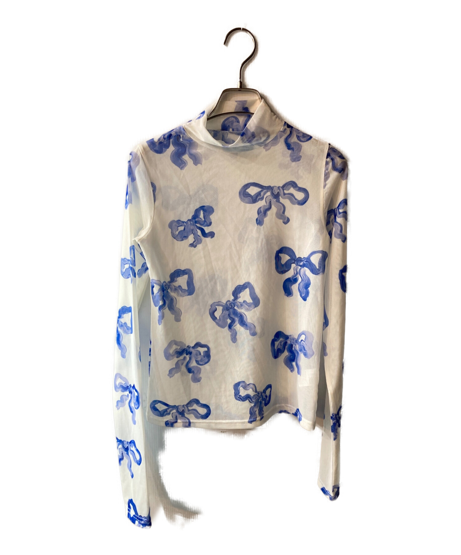 中古・古着通販】POPPY (ポピー) BLUE RIBBON SEE THROUGH TOPS