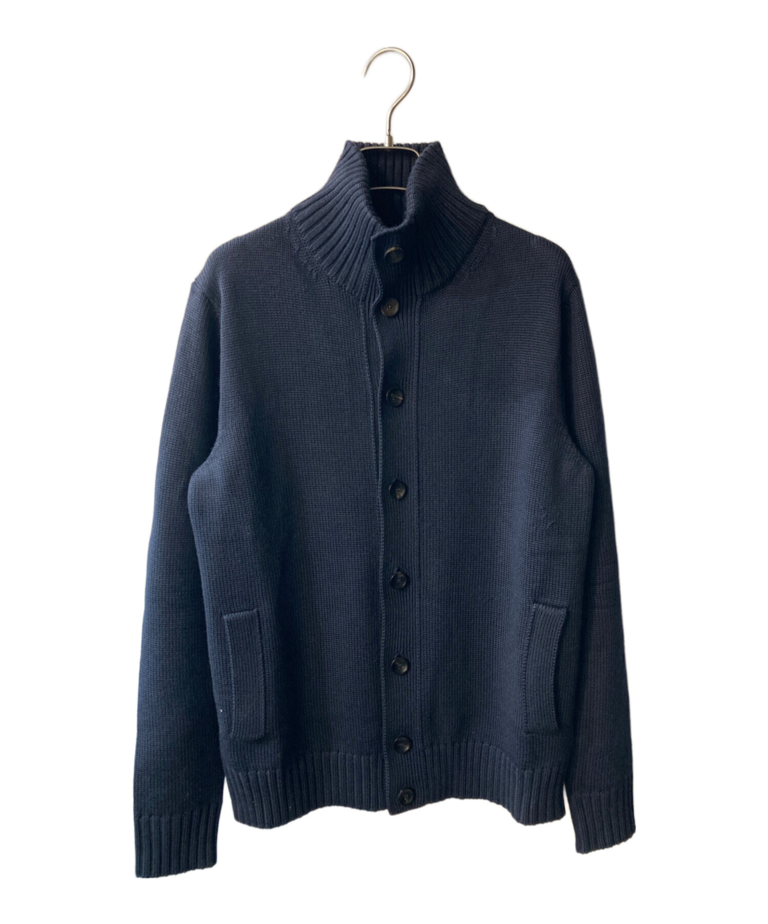 ZANONE CHIOTO スタンドカラー カーディガン ネイビー 48 中古・古着通販】Zanone (ザノーネ) CHIOTO スタンドカラーニット