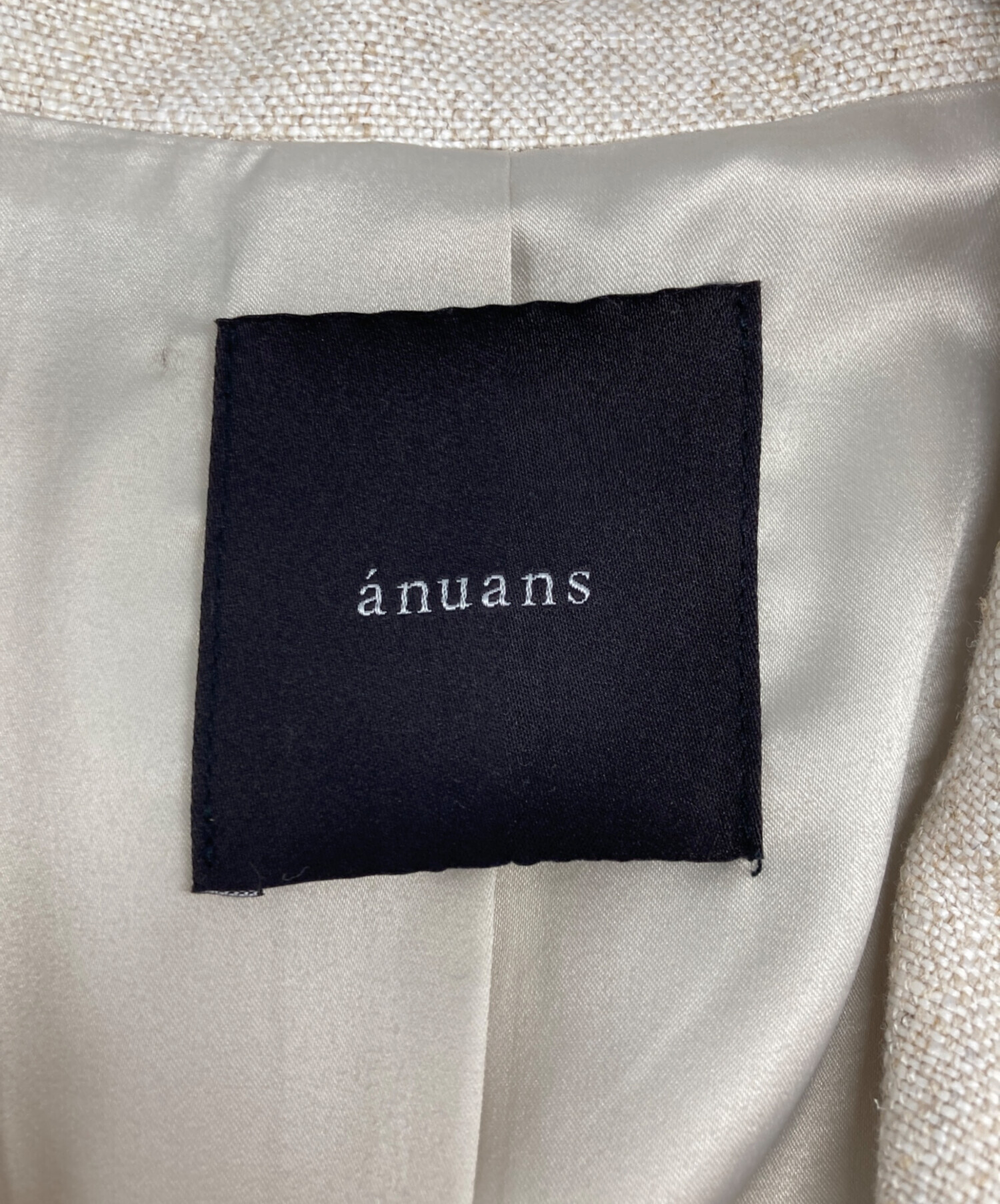 中古・古着通販】anuans (アニュアンス) リネンダブルテーラード
