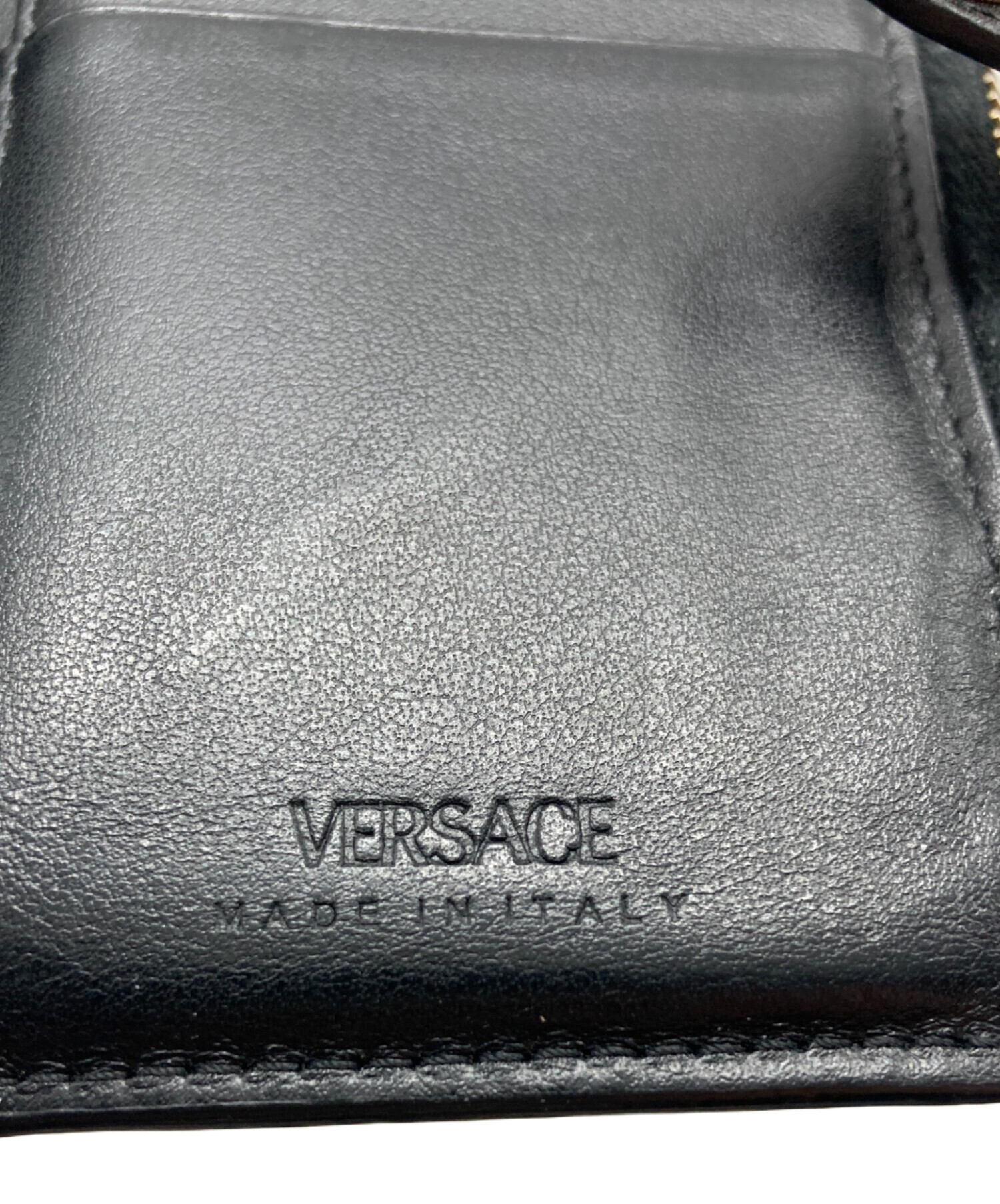 中古・古着通販】VERSACE (ヴェルサーチェ) 2つ折り財布 ブラック