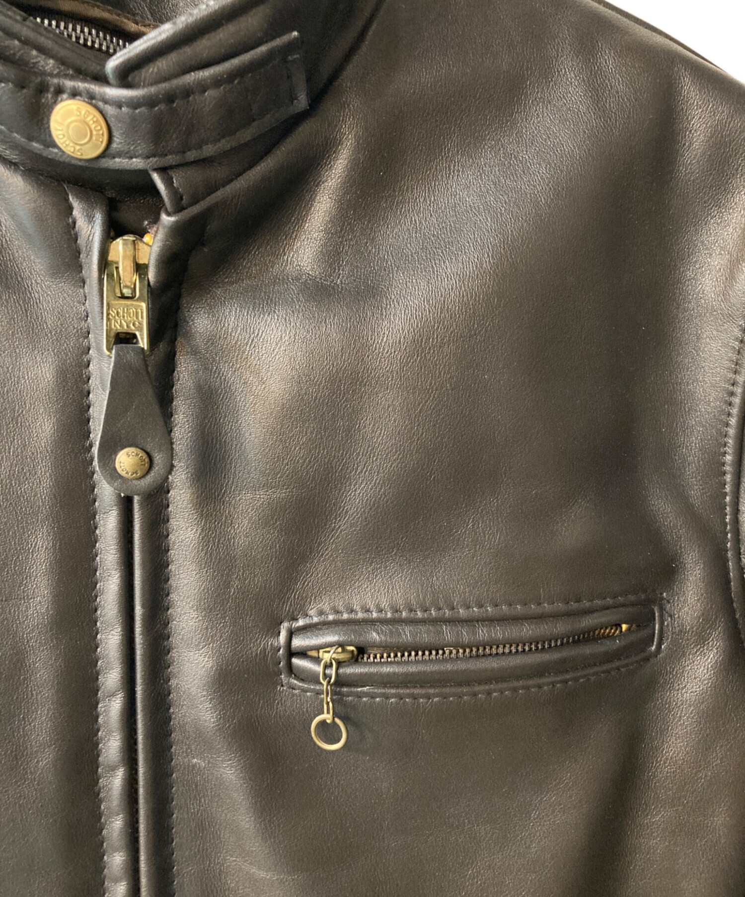 中古・古着通販】Schott (ショット) ライナー付きシングルライダース