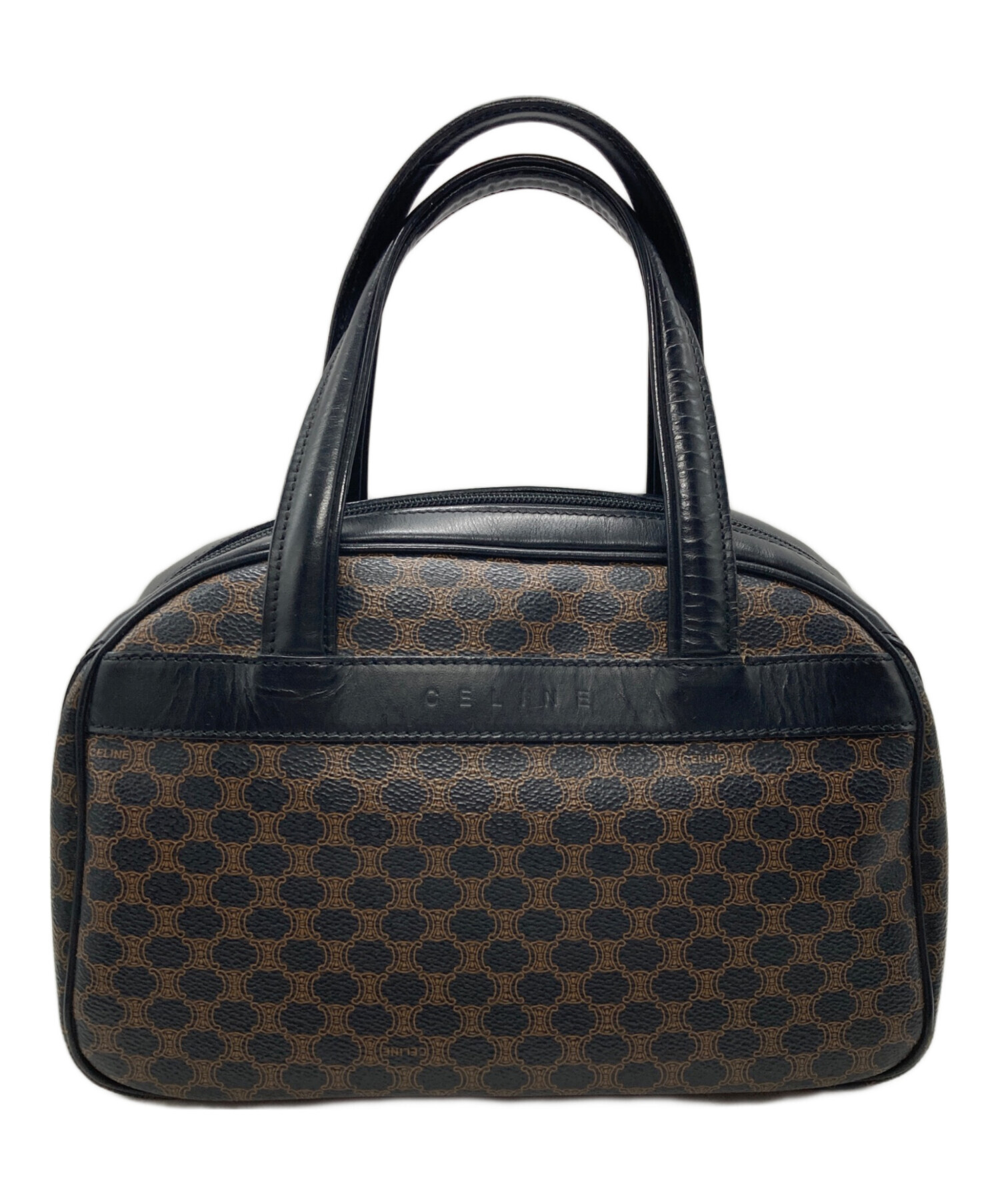 中古・古着通販】CELINE (セリーヌ) マカダム柄ミニボストンバッグ
