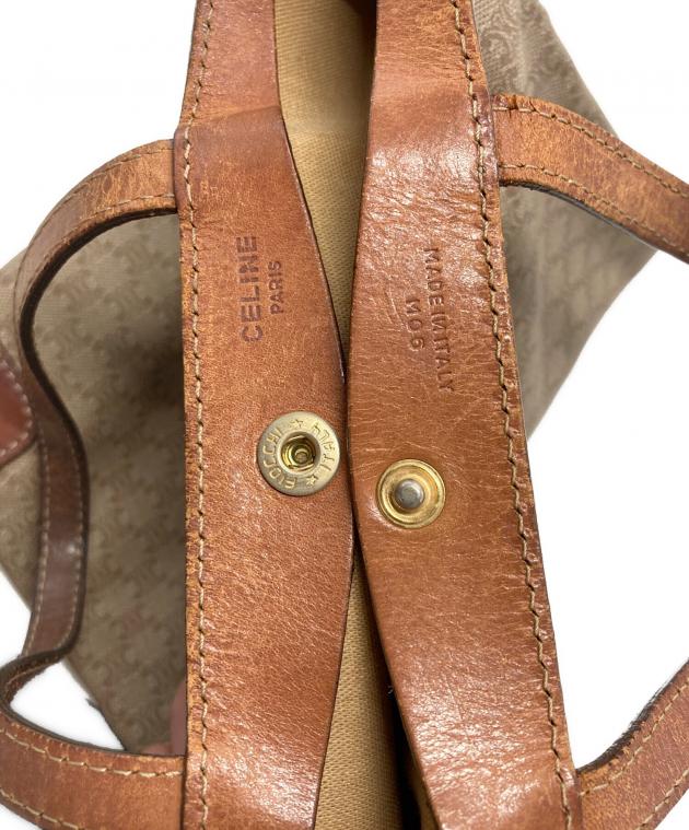 ⭐️最終値下げ⭐️CELINE ベージュ トートバッグ　マカダム柄のハンドバッグ 中古・古着通販】CELINE (セリーヌ) マカダム柄トートバッグ ベージュ