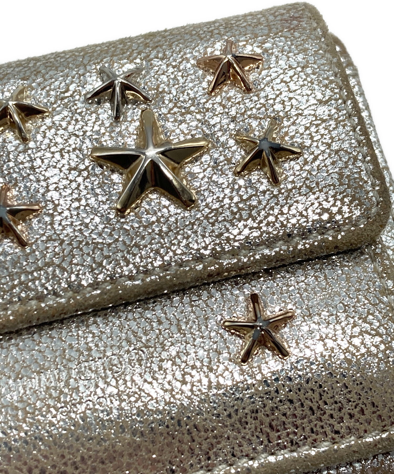 中古・古着通販】JIMMY CHOO (ジミーチュウ) 星型スタッズ3つ折り財布