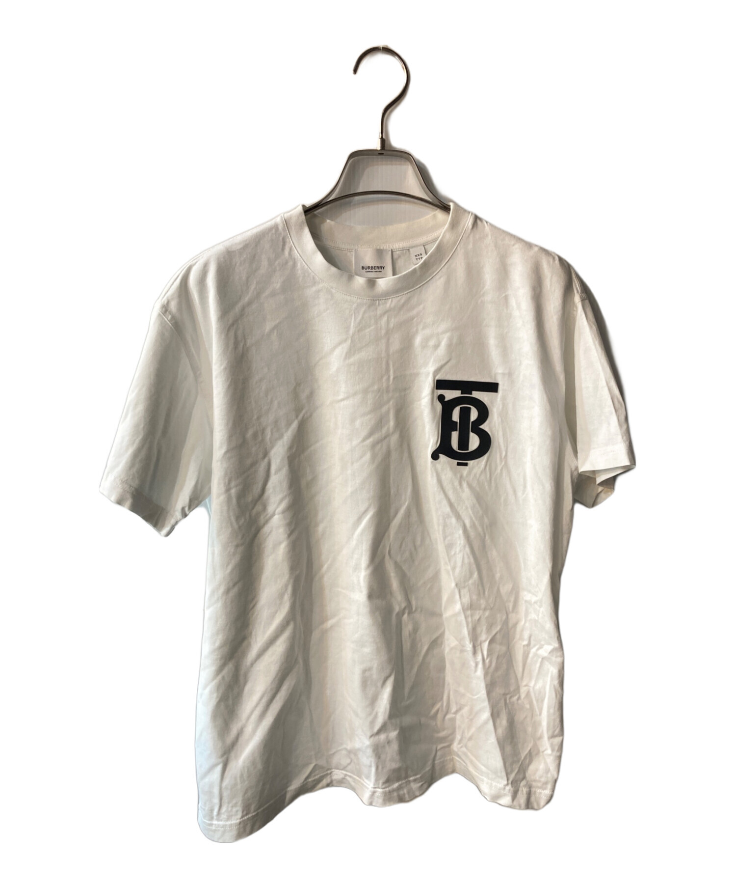 中古・古着通販】BURBERRY (バーバリー) ラバーロゴTシャツ ホワイト