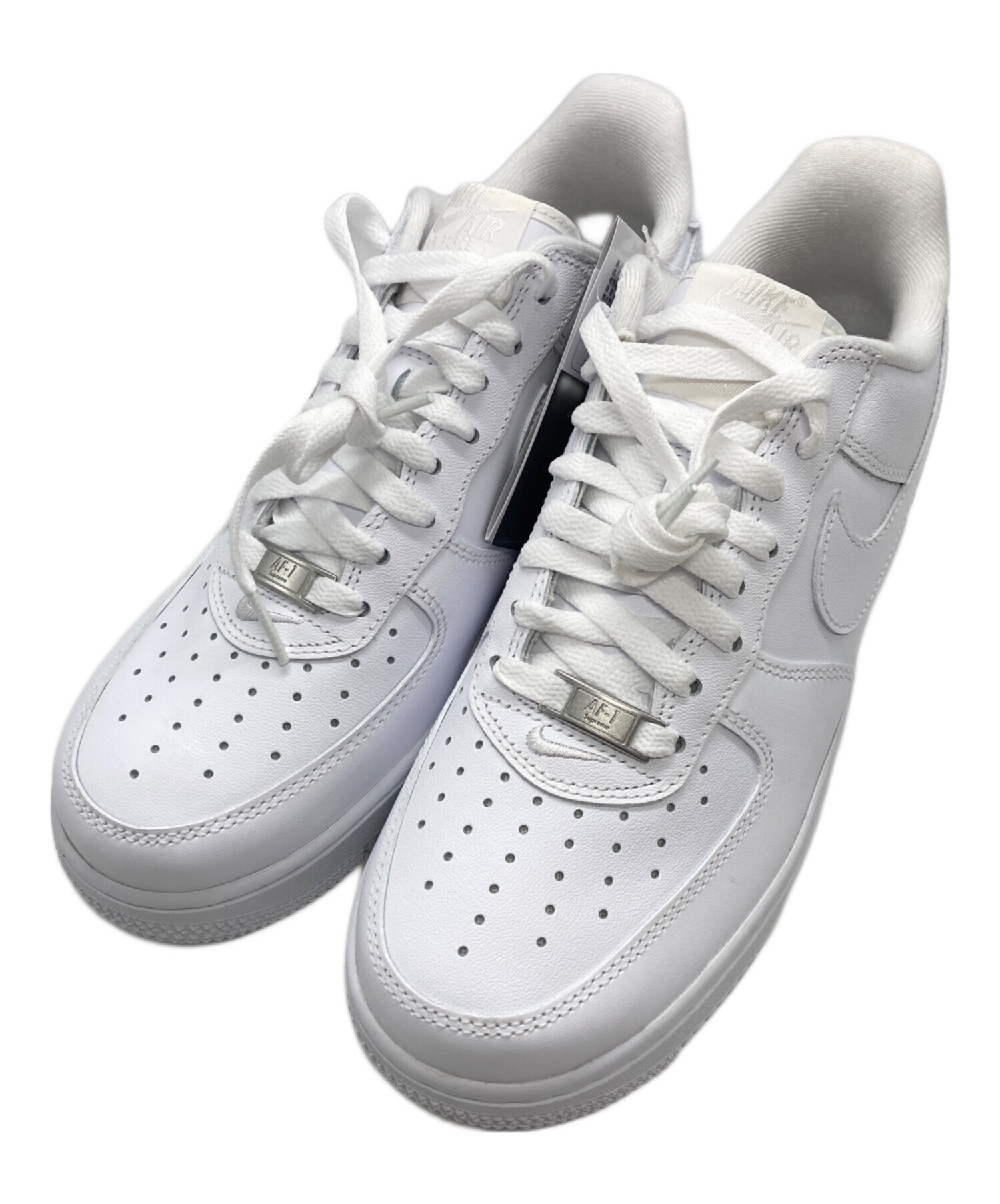 中古 SUPREME × NIKE AIR FORCE 1 LOW 白 25cm 中古・古着通販】NIKE (ナイキ) Supreme (シュプリーム) Air Force 1