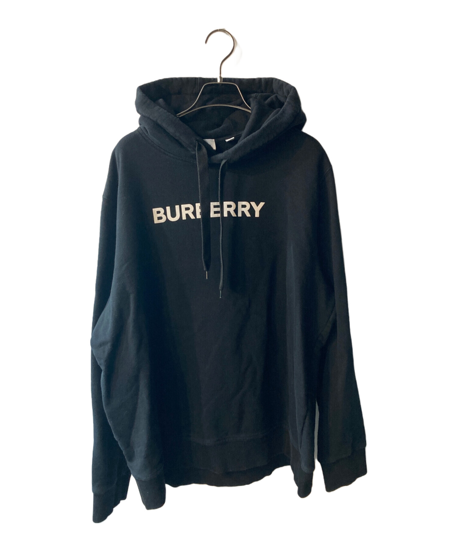 中古・古着通販】BURBERRY (バーバリー) ロゴプリントパーカー 中古・古着通販】BURBERRY (バーバリー) ロゴプリントパーカー
