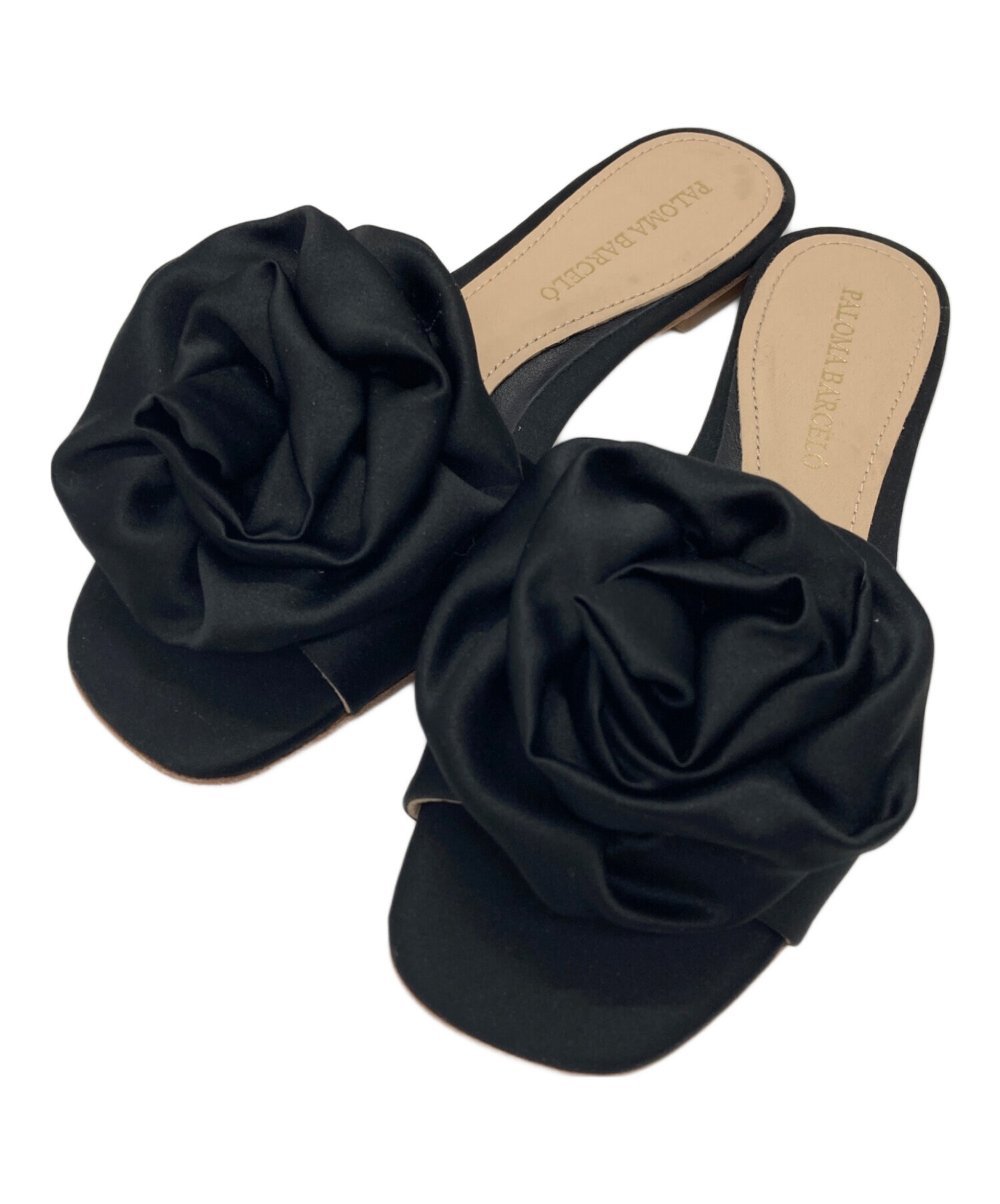 PALOMA BARCELO パロマバルセロ　フラット　ミュール　かなこ 中古・古着通販】paloma barcelo (パロマバルセロ) 薔薇フラット