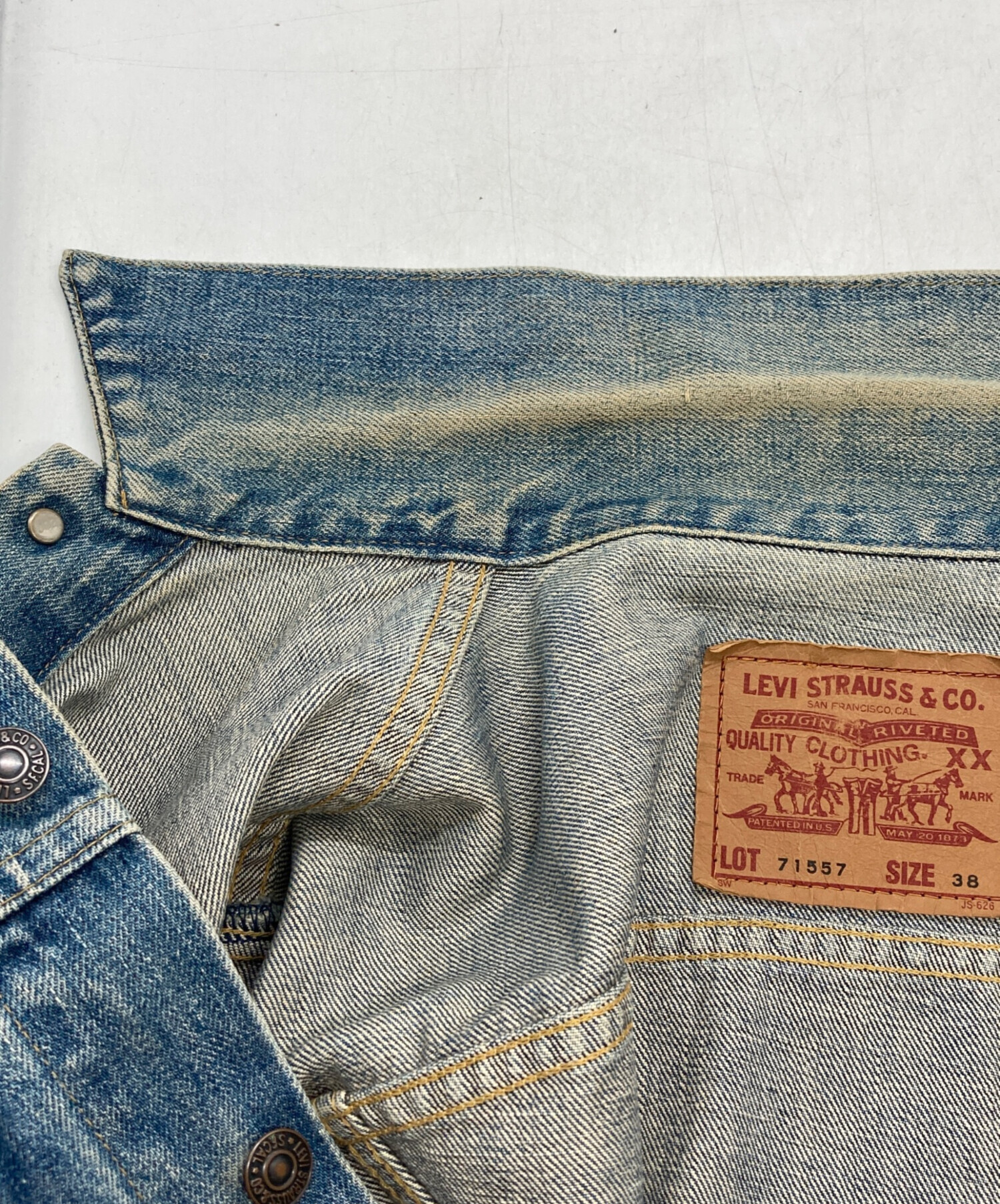 used☆リーバイス☆サードデニムジャケット☆38☆71557☆日本製☆90s 