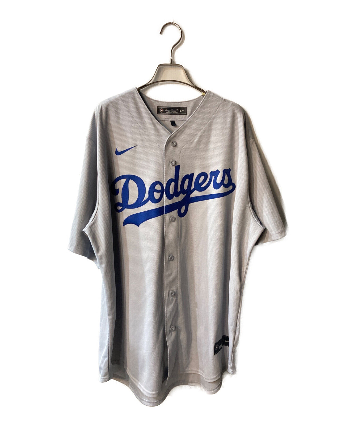 中古・古着通販】NIKE (ナイキ) ベースボールシャツ グレー サイズ:XL