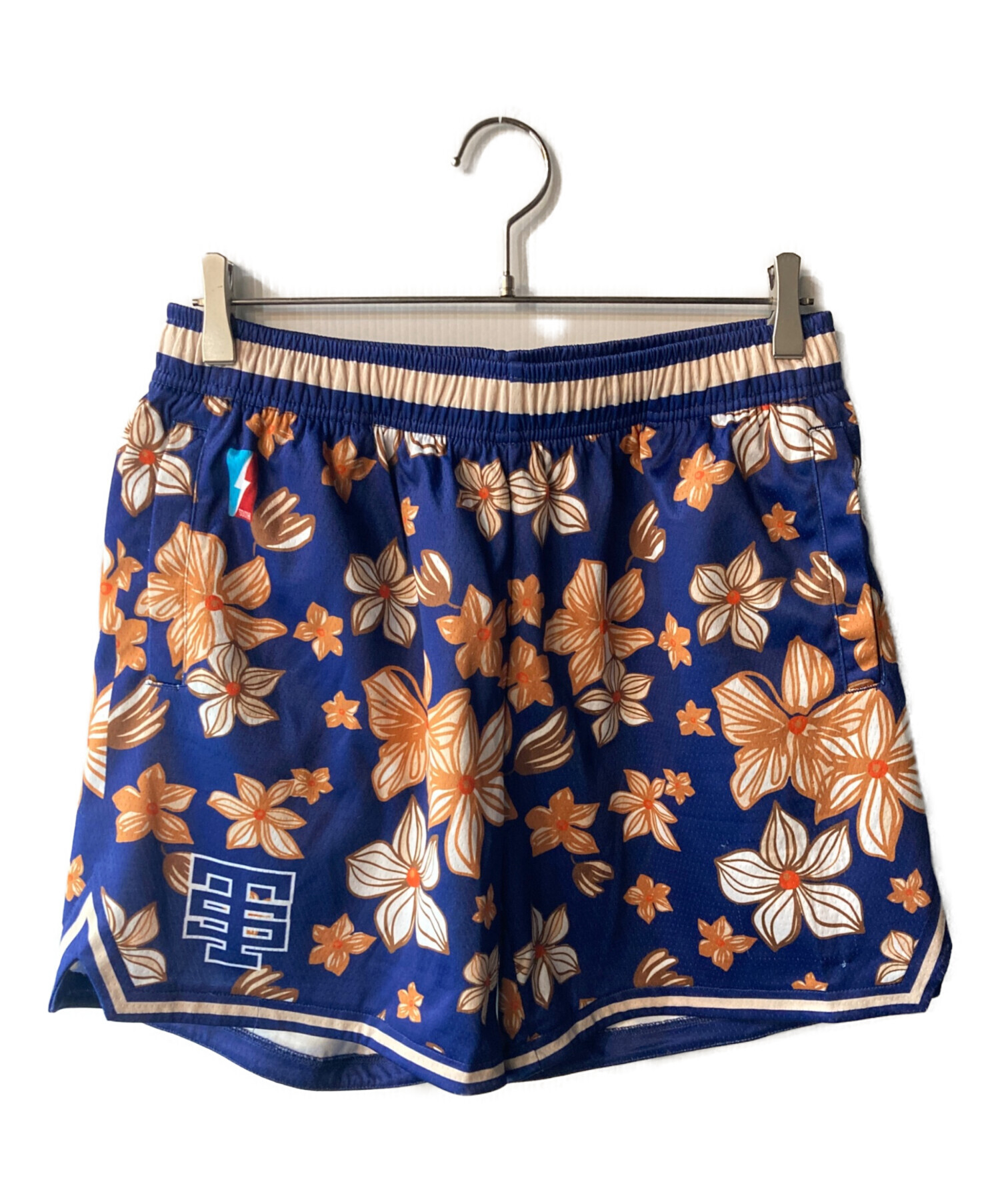 中古・古着通販】South (サウス) 総柄ハーフパンツ ネイビー サイズ:L