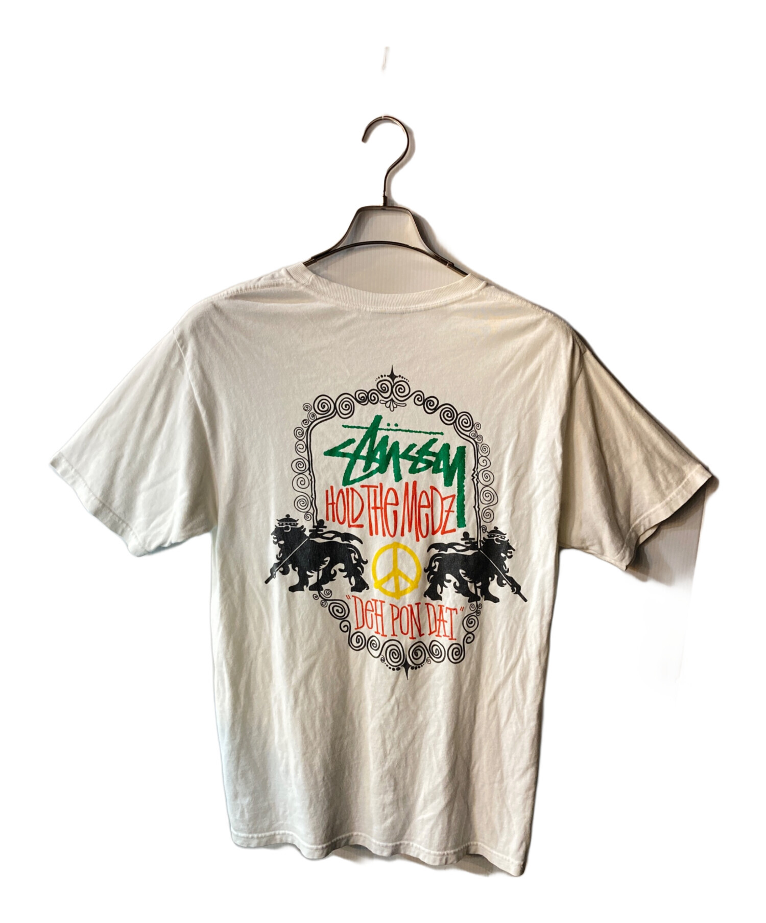 中古・古着通販】stussy (ステューシー) プリントTシャツ ホワイト