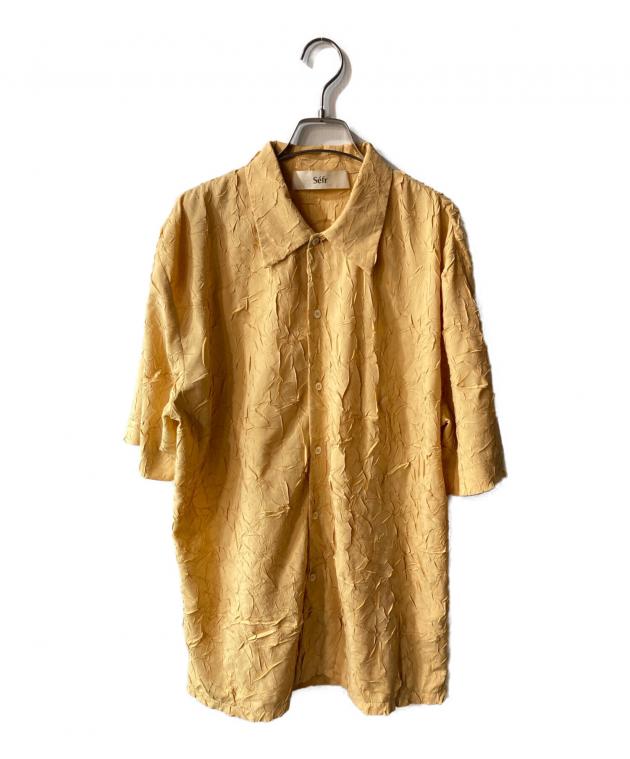 中古・古着通販】Sefr (セファ) Suneham シワ加工シャツ イエロー