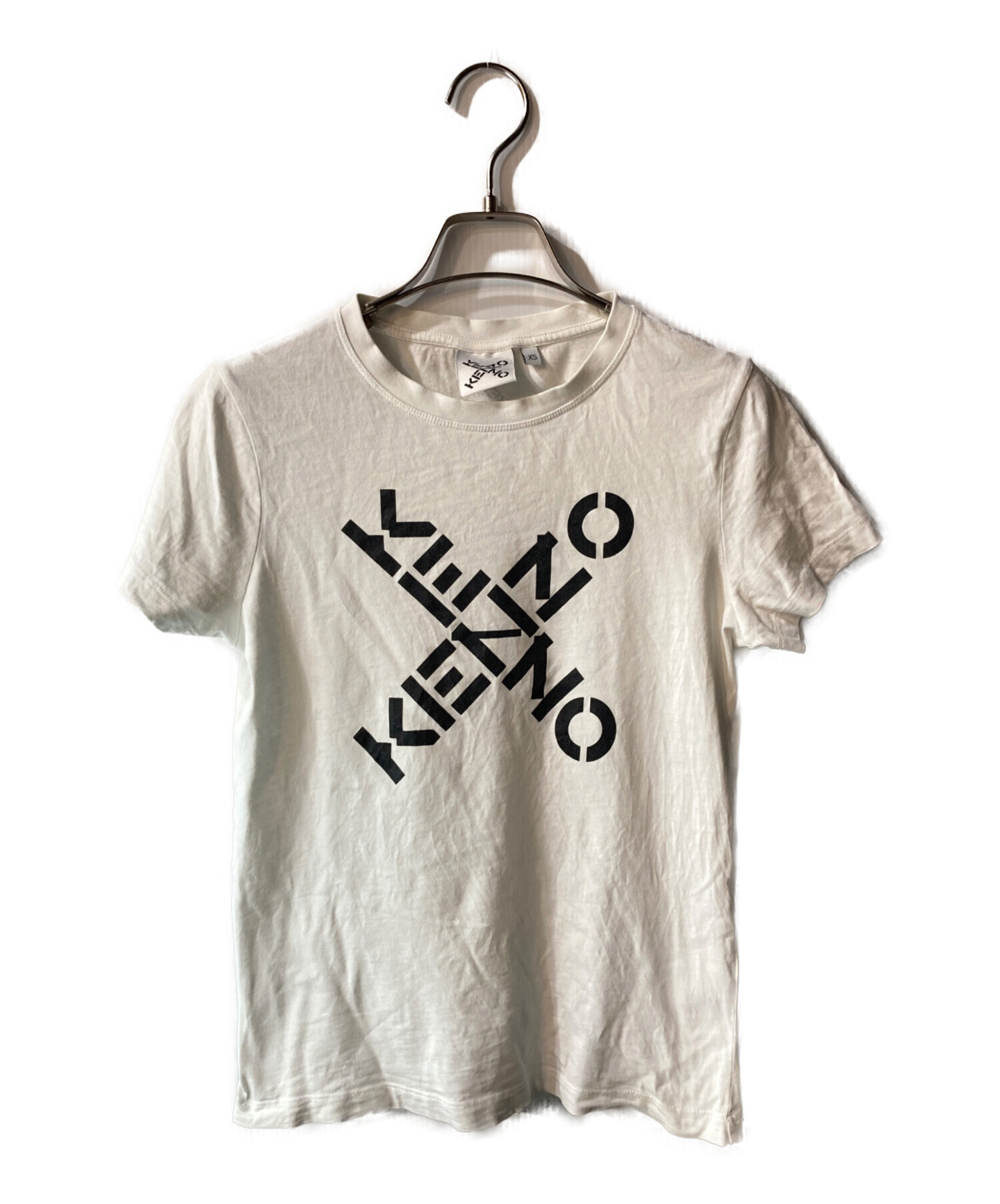 たろうさん専用ページ 中古・古着通販】KENZO (ケンゾー) クロスロゴチビTEE ホワイト サイズ