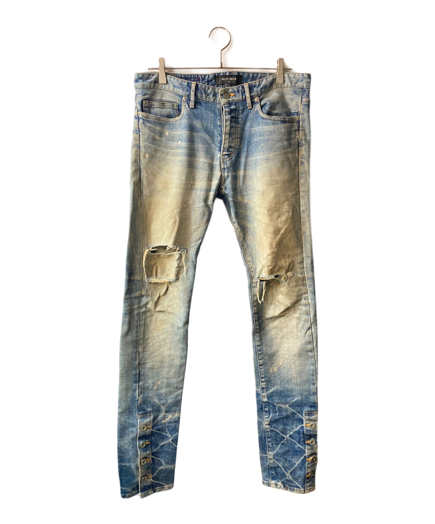 パンツ MLVINCE 中古・古着通販】MLVINCE (メルヴィンス) TYPE-1 裾ボタン デニム