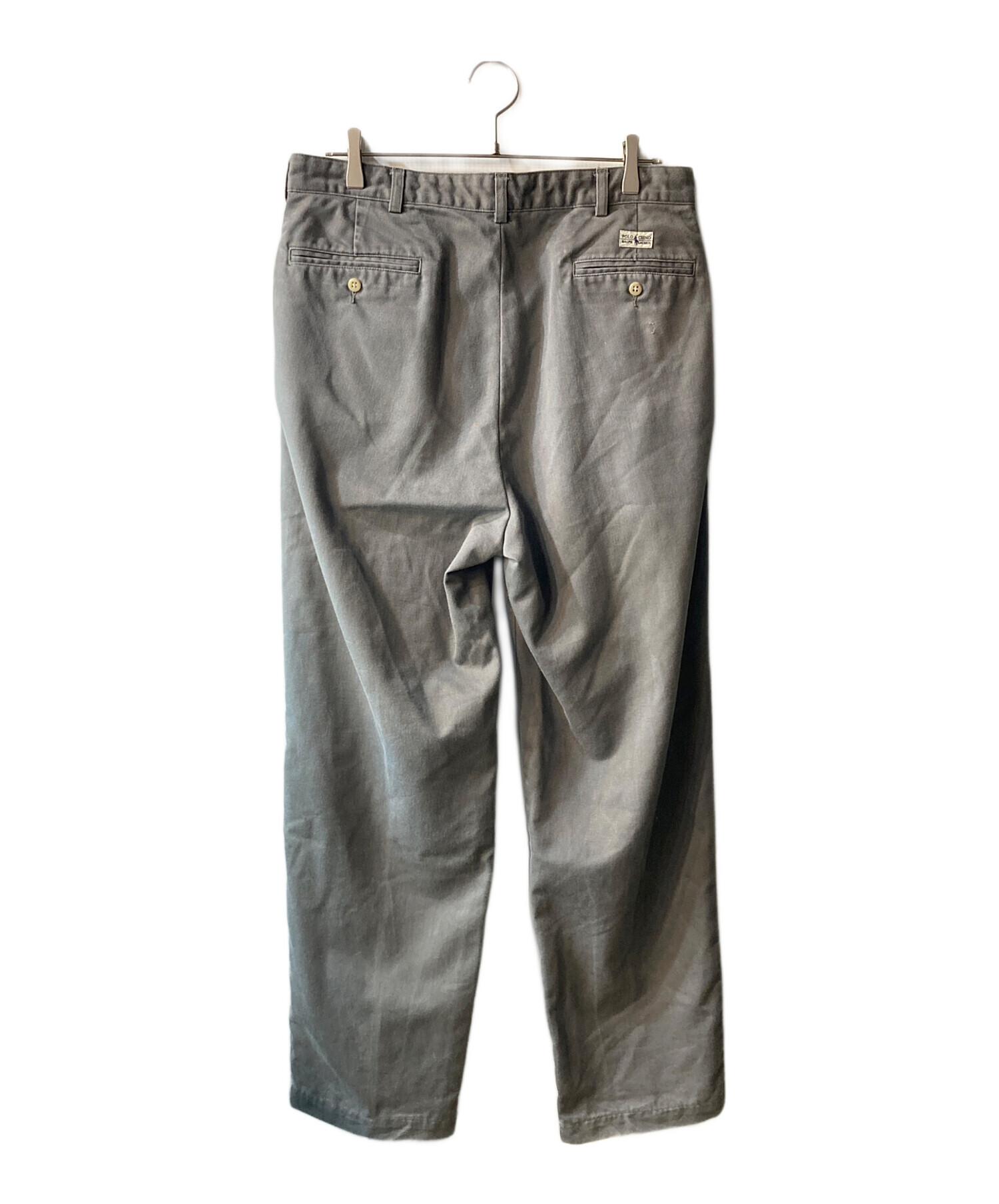 ポロラルフローレン チノパン ポロチノ 2タック トラウザー パンツ 32ー30 中古・古着通販】POLO RALPH LAUREN (ポロ・ラルフローレン) 2タック