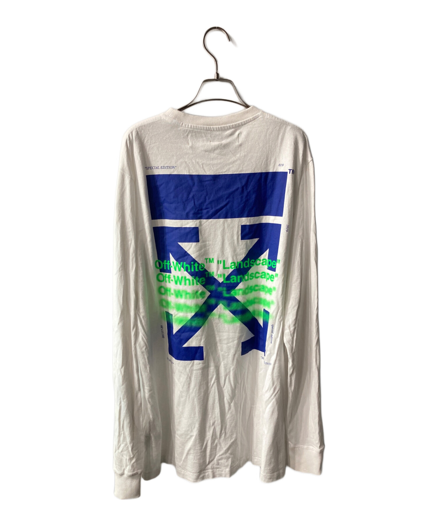 中古・古着通販】OFFWHITE (オフホワイト) バックアローロゴプリント