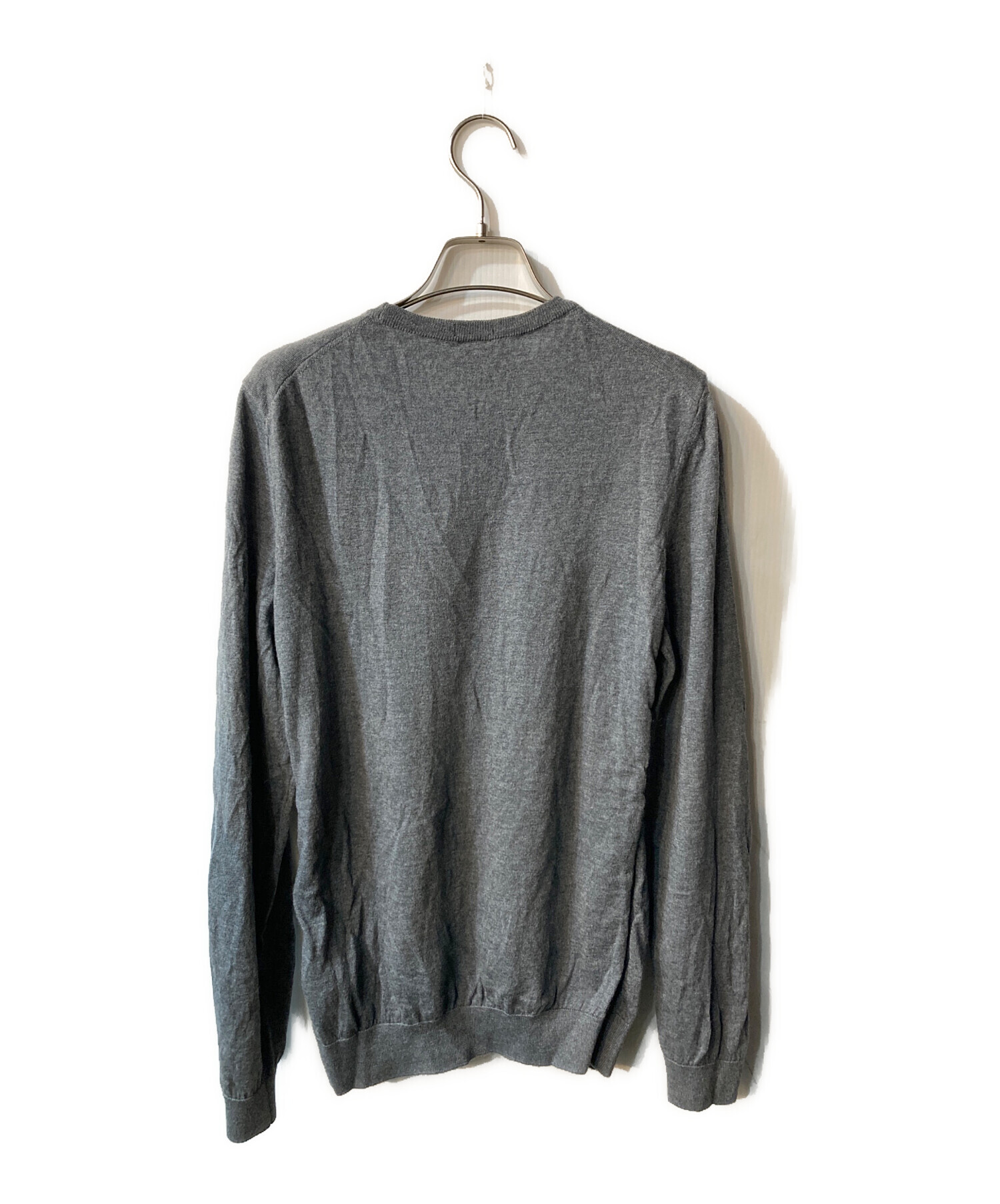 HUGO BOSS ヒューゴボス ビジネス M グレー 【古着】【中古】【送料無料】 中古・古着通販】HUGO BOSS (ヒューゴ ボス) クルーネックニット