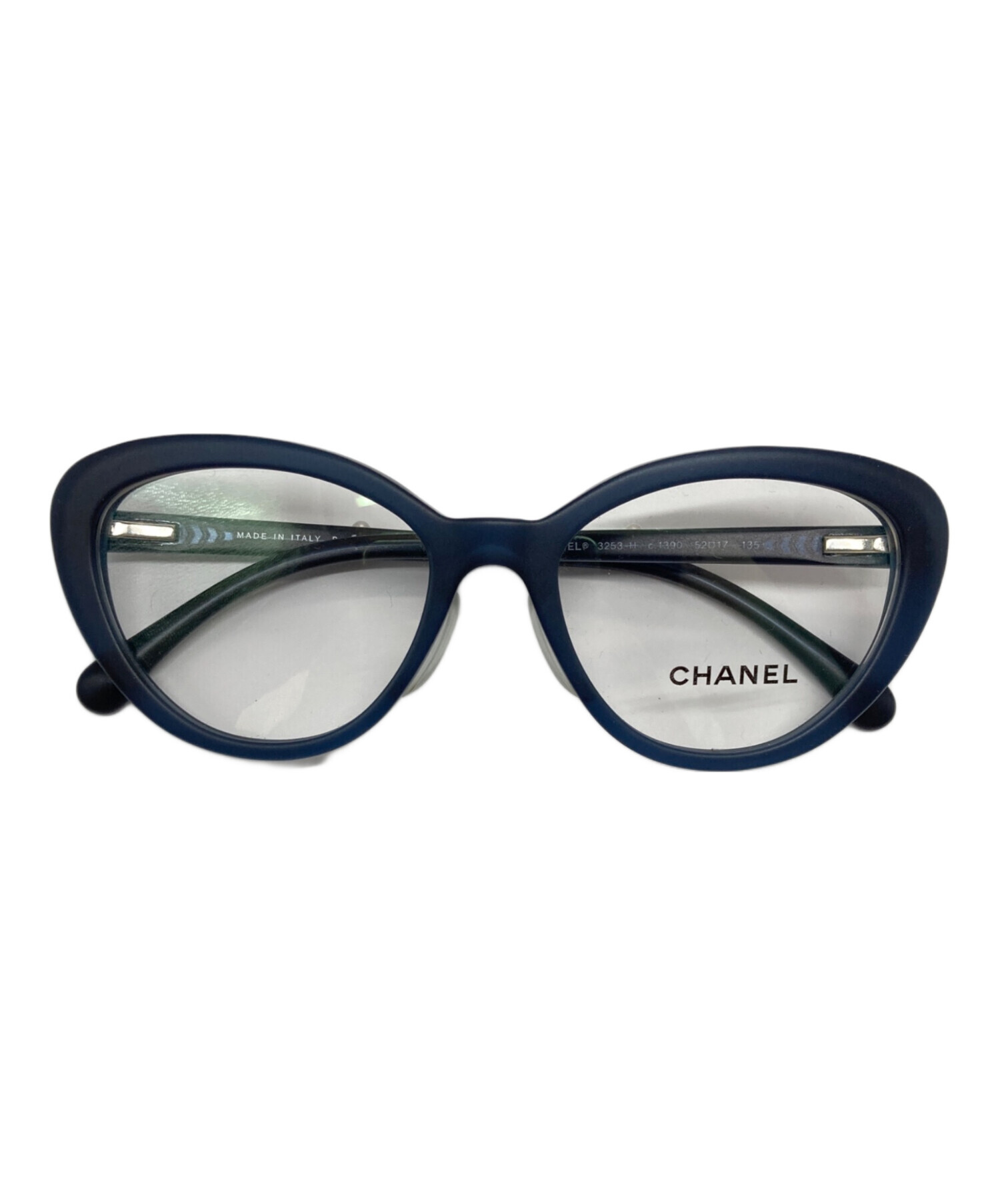 CHANEL グレー キャットアイ サングラス 中古・古着通販】CHANEL (シャネル) キャットアイサングラス マット