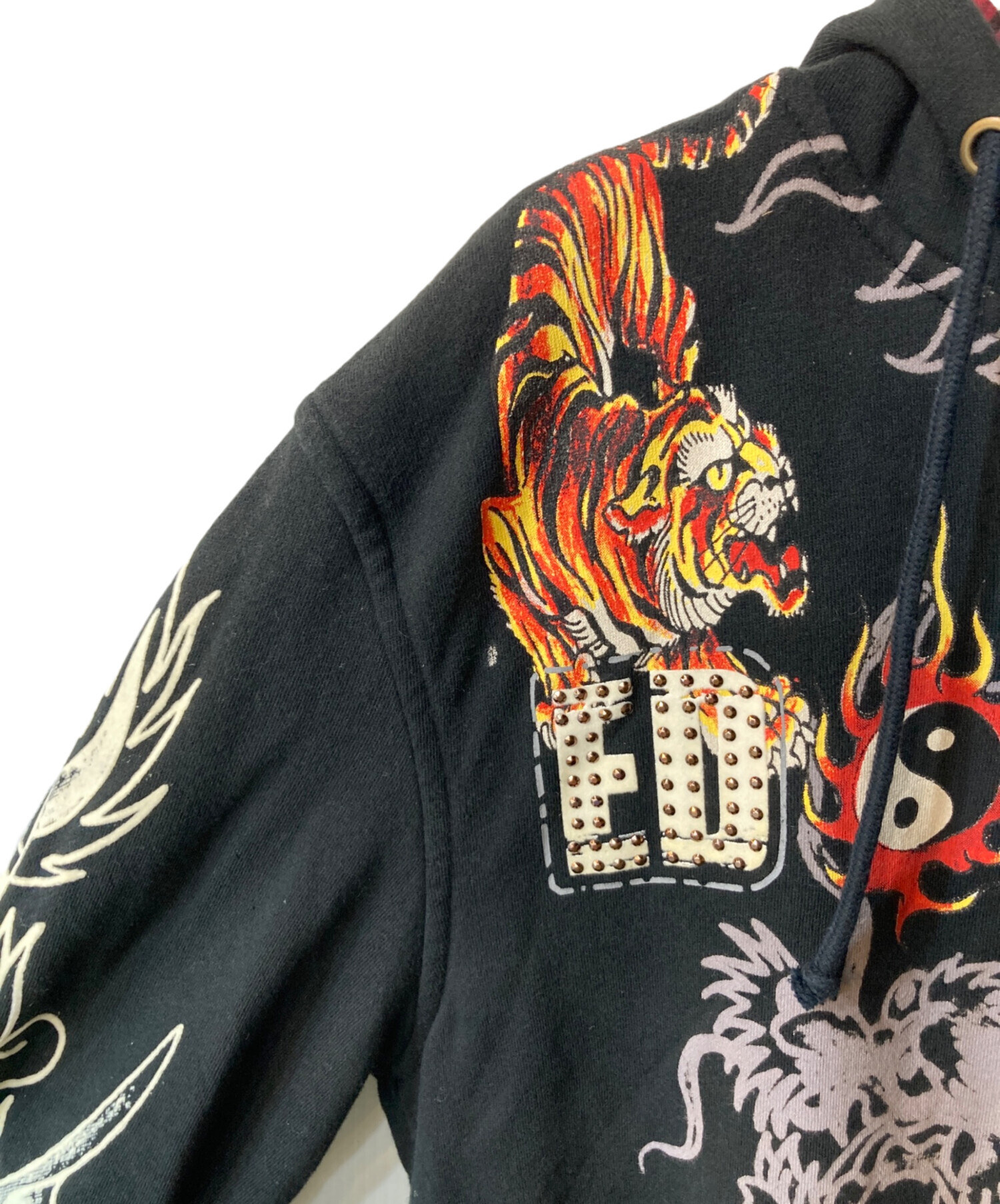 中古・古着通販】Ed Hardy (エド ハーディー) ラインストーンプリント