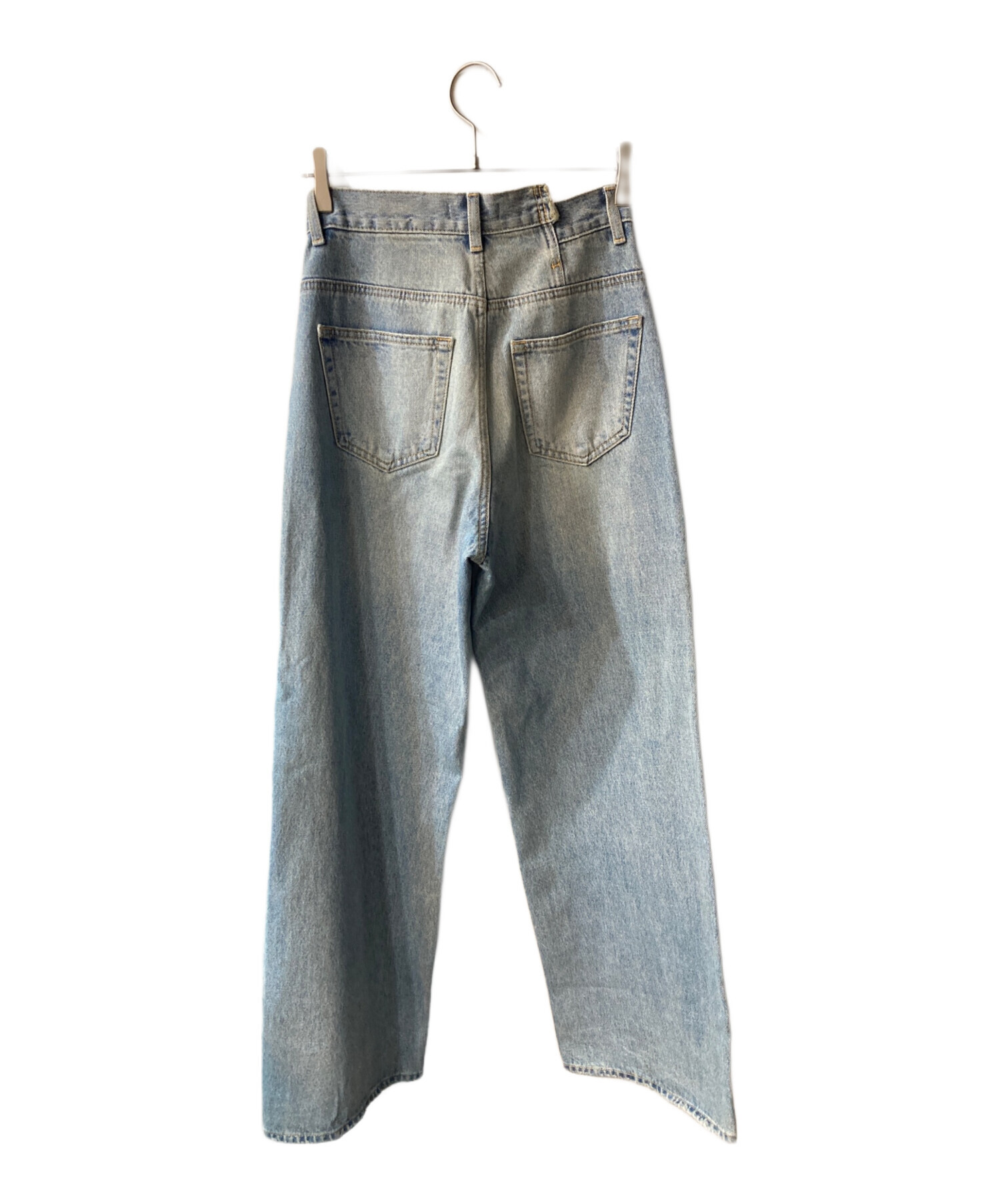 中古・古着通販】moussy (マウジー) CROSS WAIST WIDE ストレート