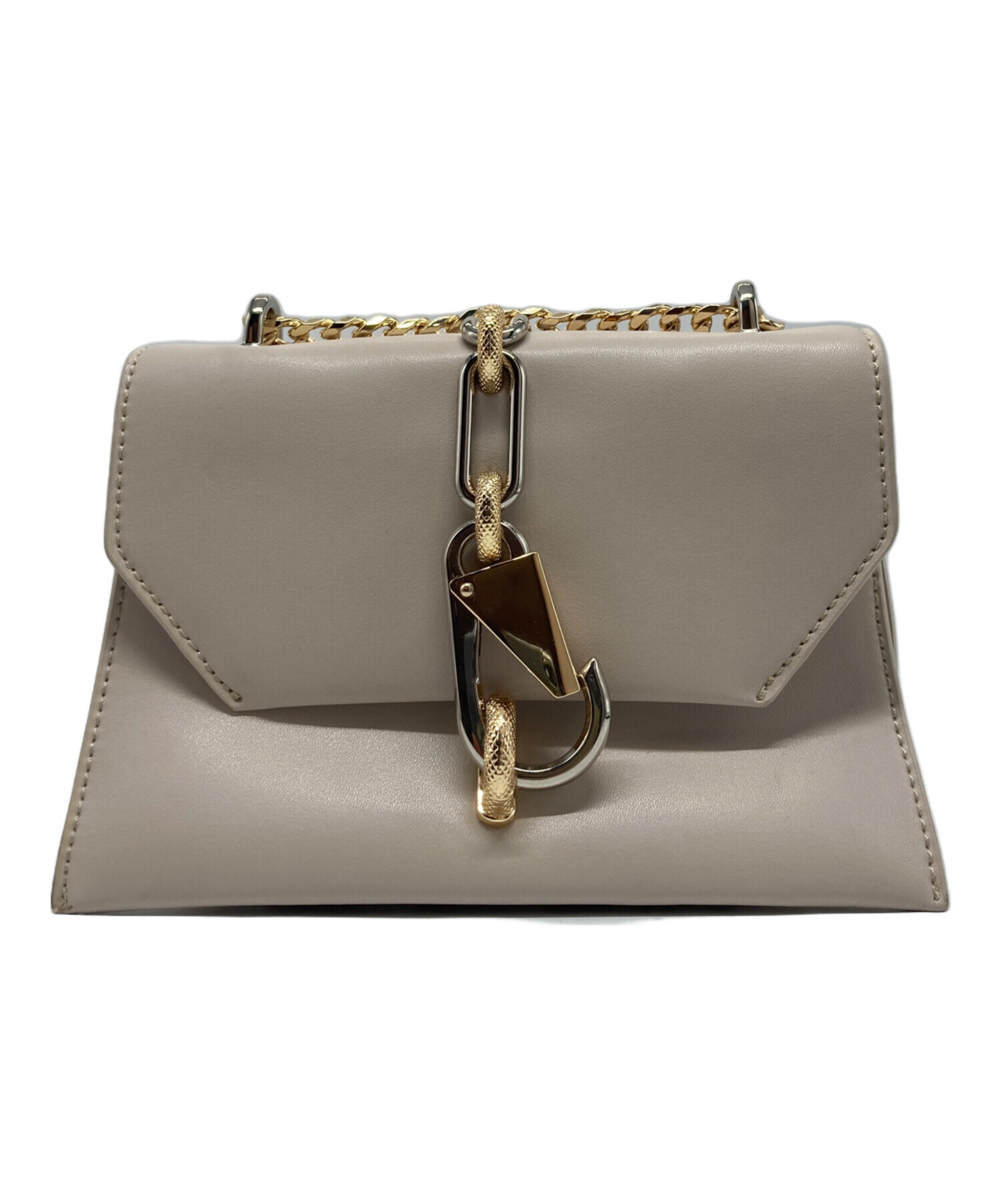 CHARLES & KEITH ベージュ トートバッグ 新品・未使用　ショルダー 中古・古着通販】CHARLES & KEITH (チャールズアンドキース) チェーン