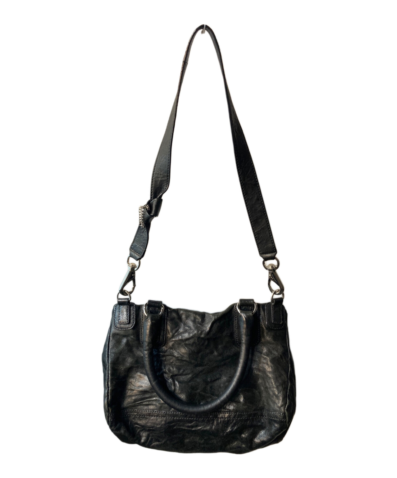 【美品】ジバンシィ パンドラ ボストンバッグ 2way レザー A4可 肩掛 黒 中古・古着通販】GIVENCHY (ジバンシィ) パンドラ ショルダーバッグ