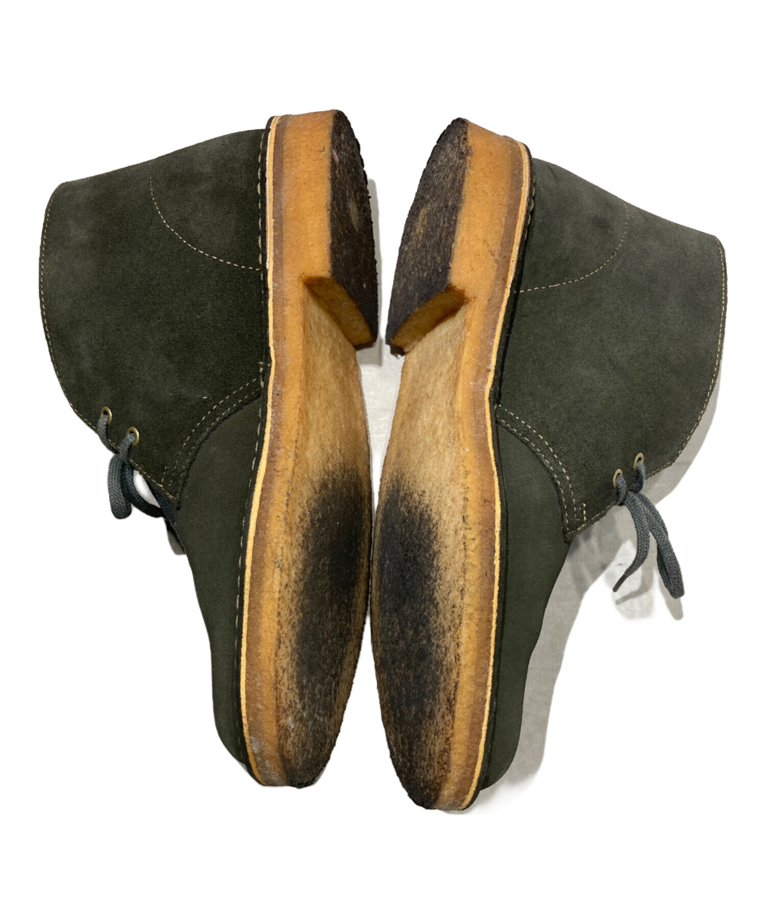 中古・古着通販】CLARKS (クラークス) チャッカーブーツ グレー サイズ
