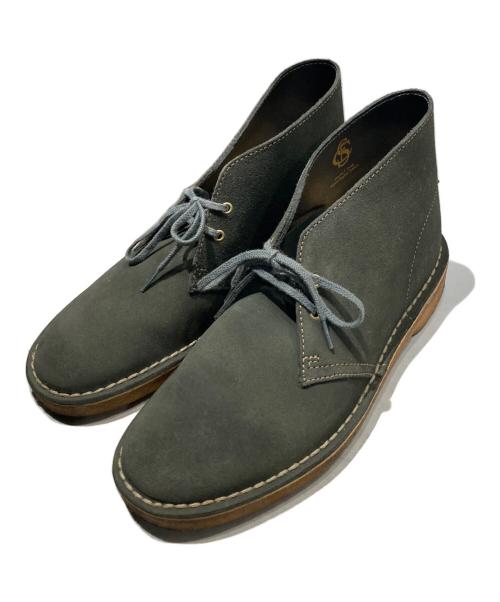 clarks クラークス ブーツ 24cm グレー 【古着】【中古】【送料無料】 中古・古着通販】CLARKS (クラークス) チャッカーブーツ グレー サイズ