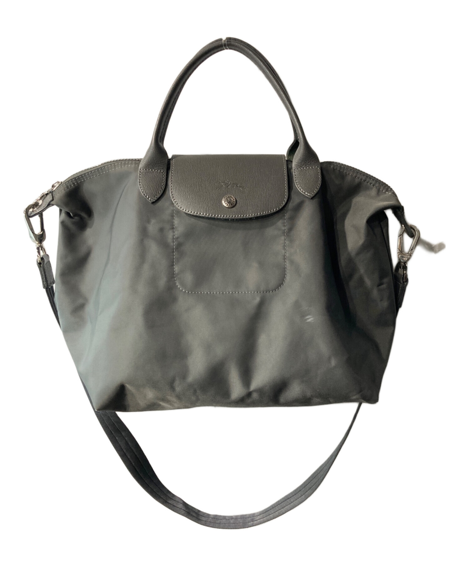 中古・古着通販】LONGCHAMP (ロンシャン) ルプリアージュネオ グレー