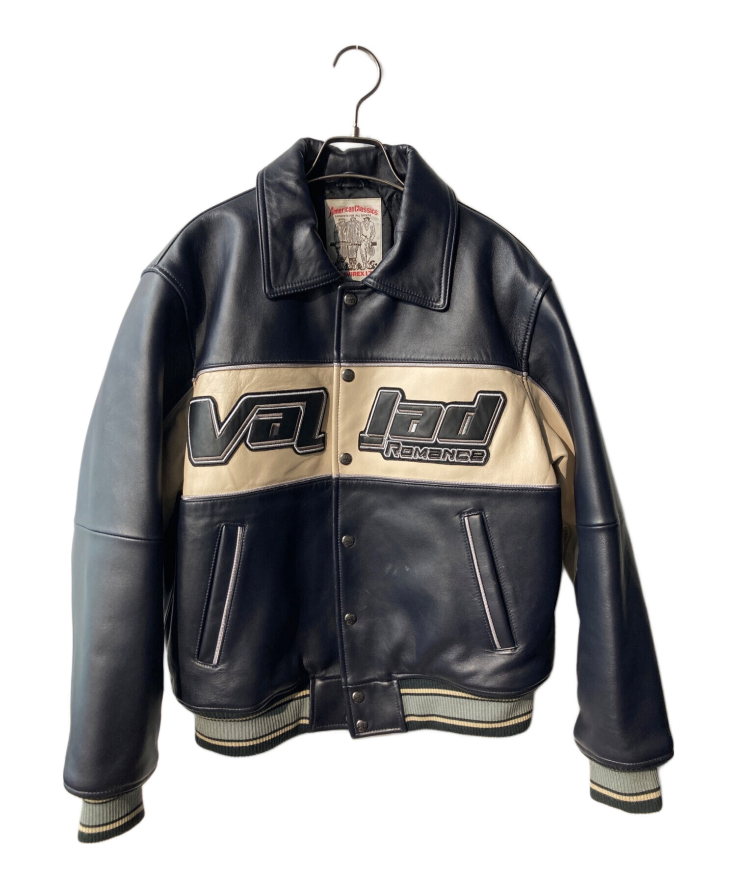 vallad レザージャケット 中古・古着通販】AVIREX (アヴィレックス) VALLAD VARSITY LEATHER