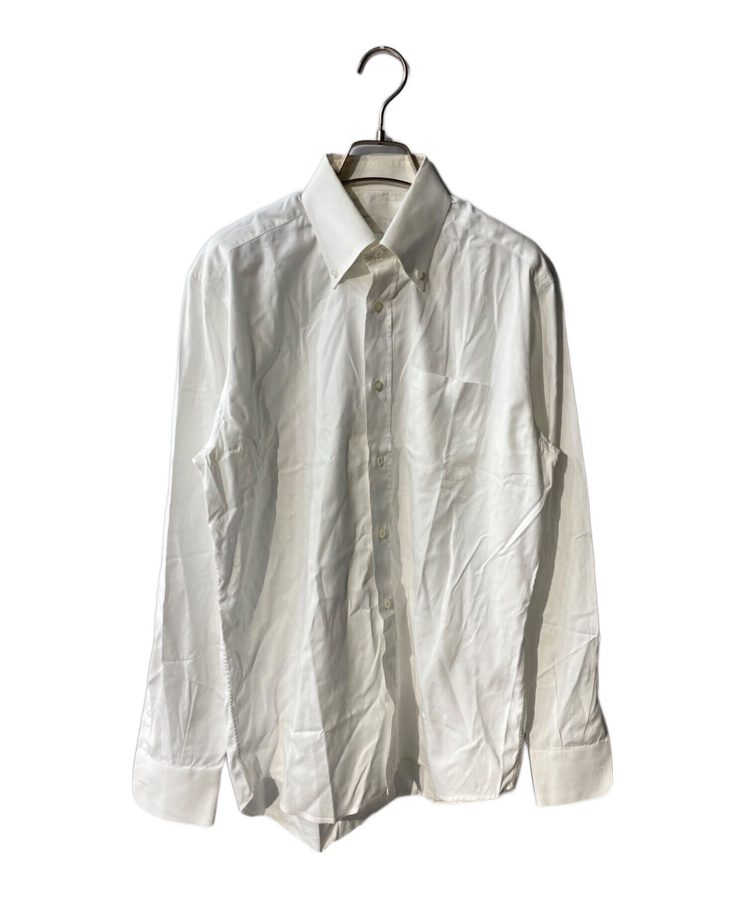 中古・古着通販】PRADA (プラダ) ボタンダウンシャツ ホワイト サイズ