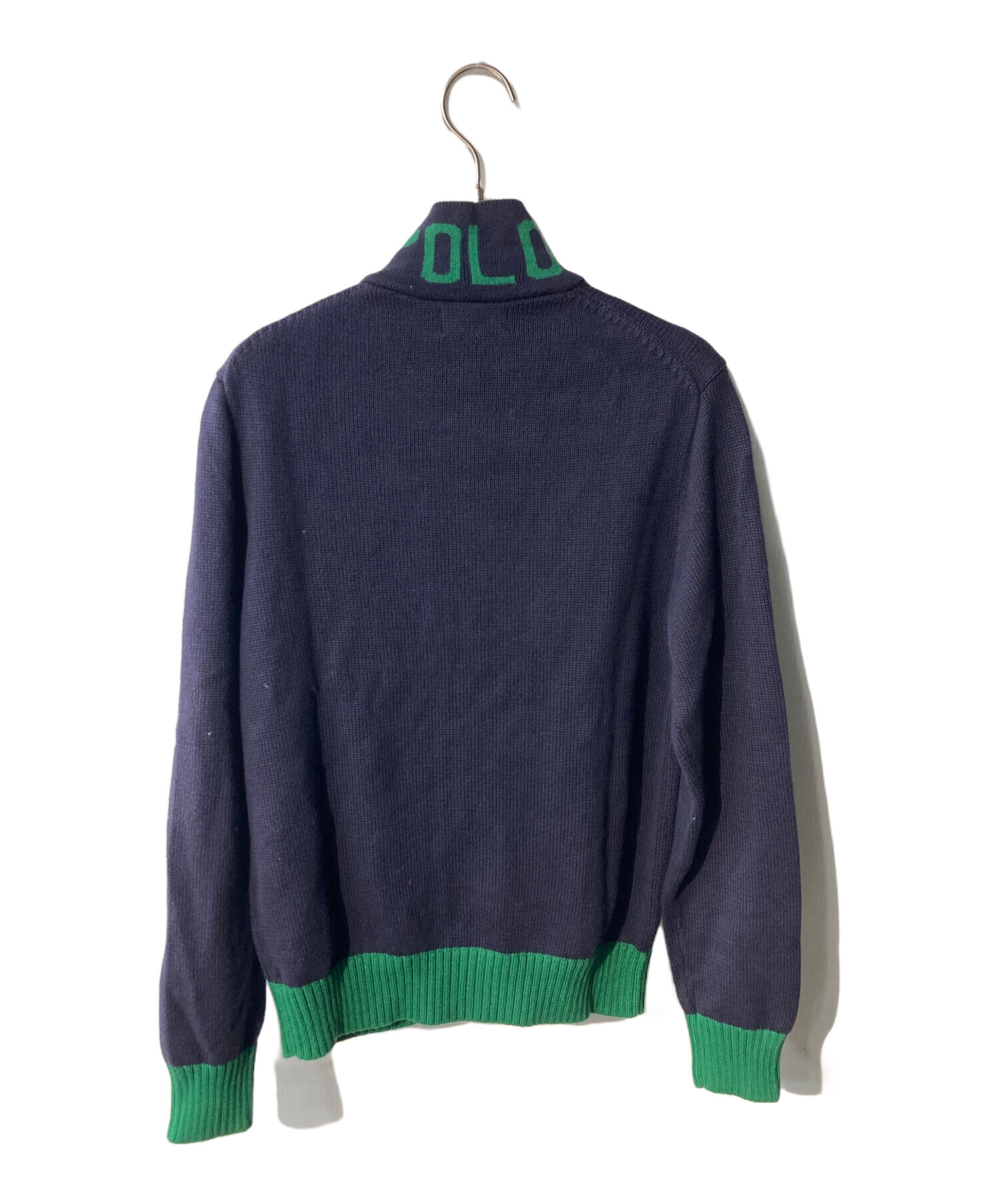 ✨️レア✨️ POLO ラルフローレン BIGポニー カーディガン ネイビー 中古・古着通販】POLO RALPH LAUREN (ポロ・ラルフローレン) ビッグ
