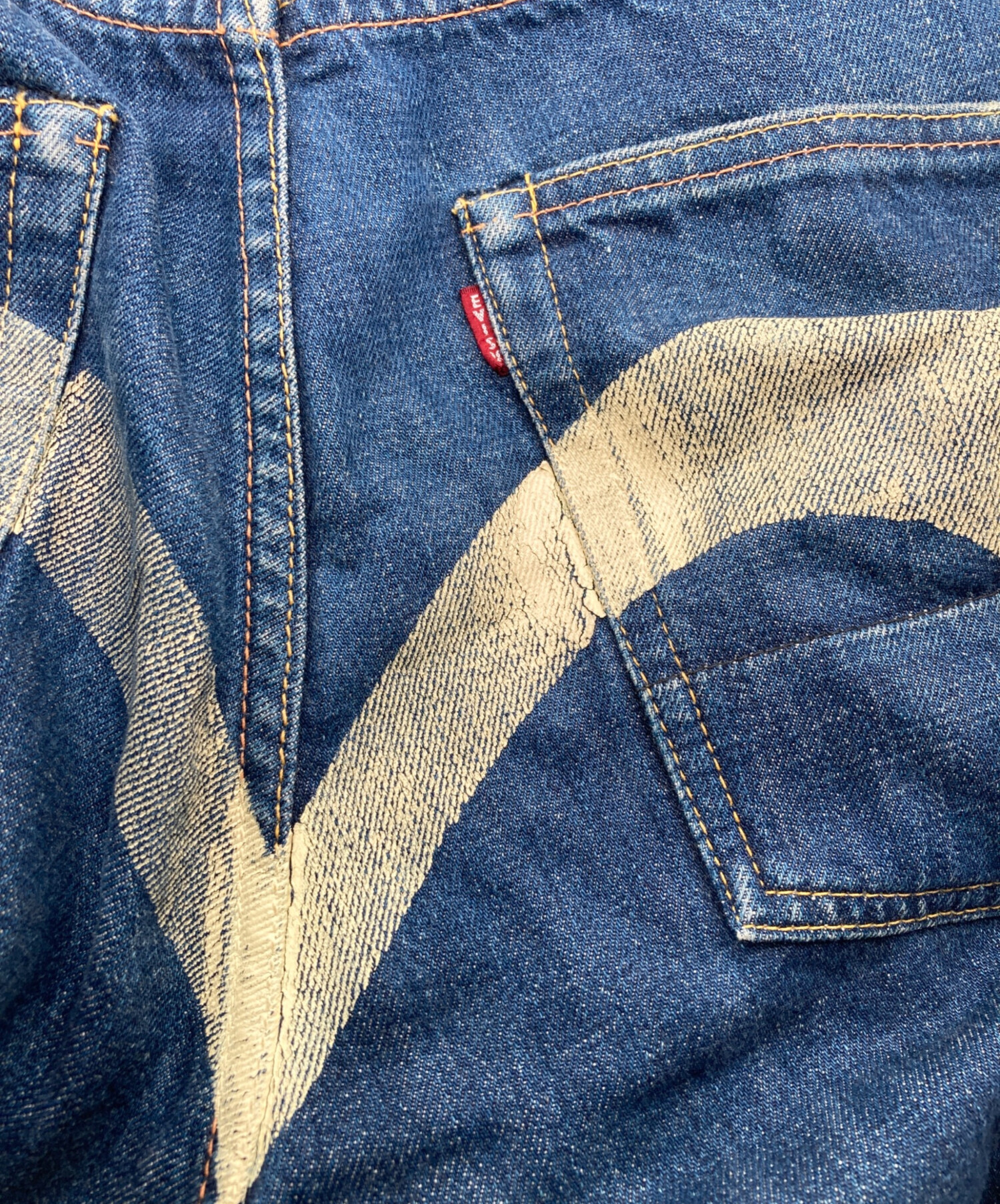 中古・古着通販】EVISU (エヴィス) ビッグカモメプリントデニムパンツ