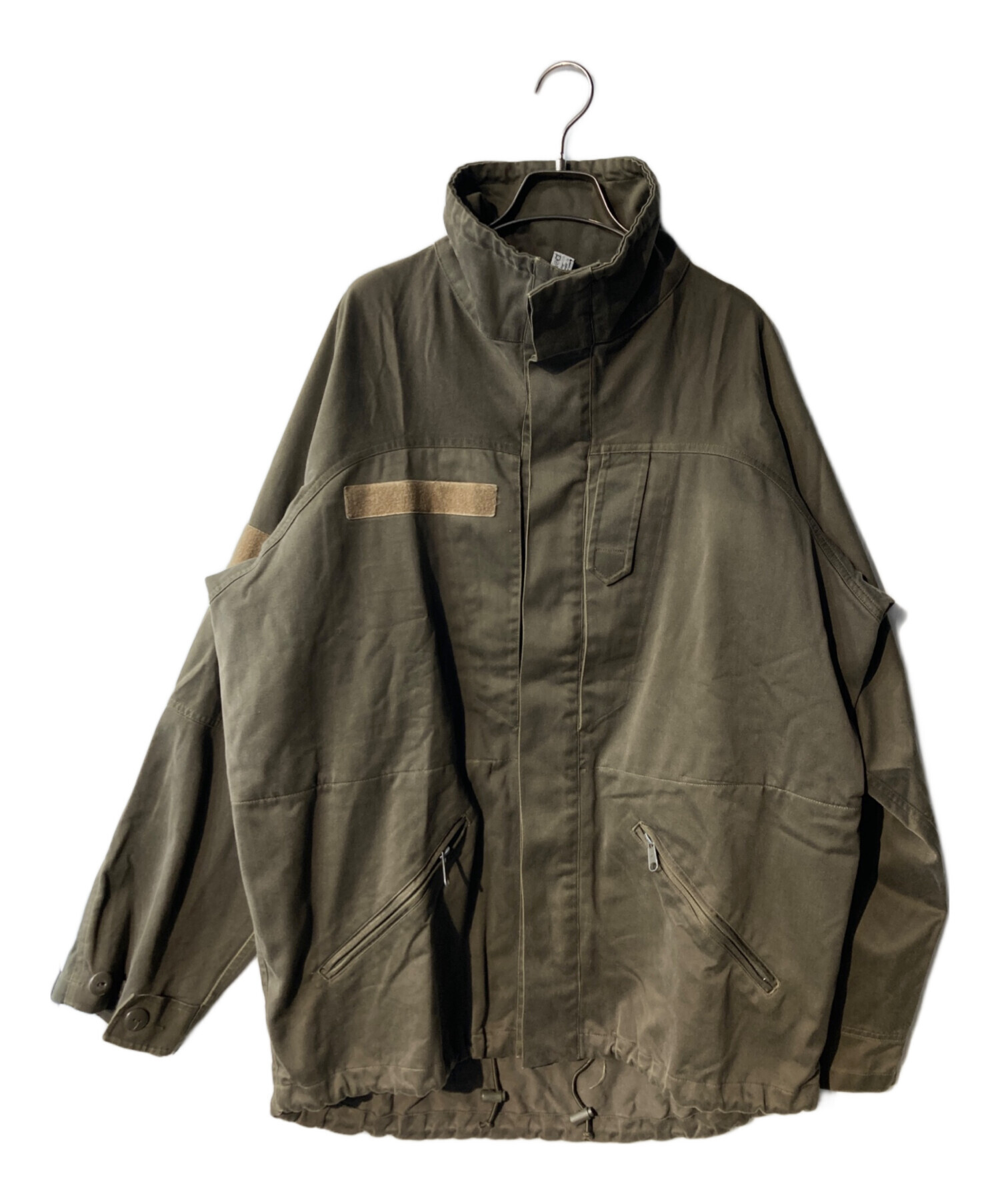 カーキ ミリタリージャケットINSCRIRE ヴィンテージ 中古・古着通販】USED (USED) スタンドカラーミリタリージャケット