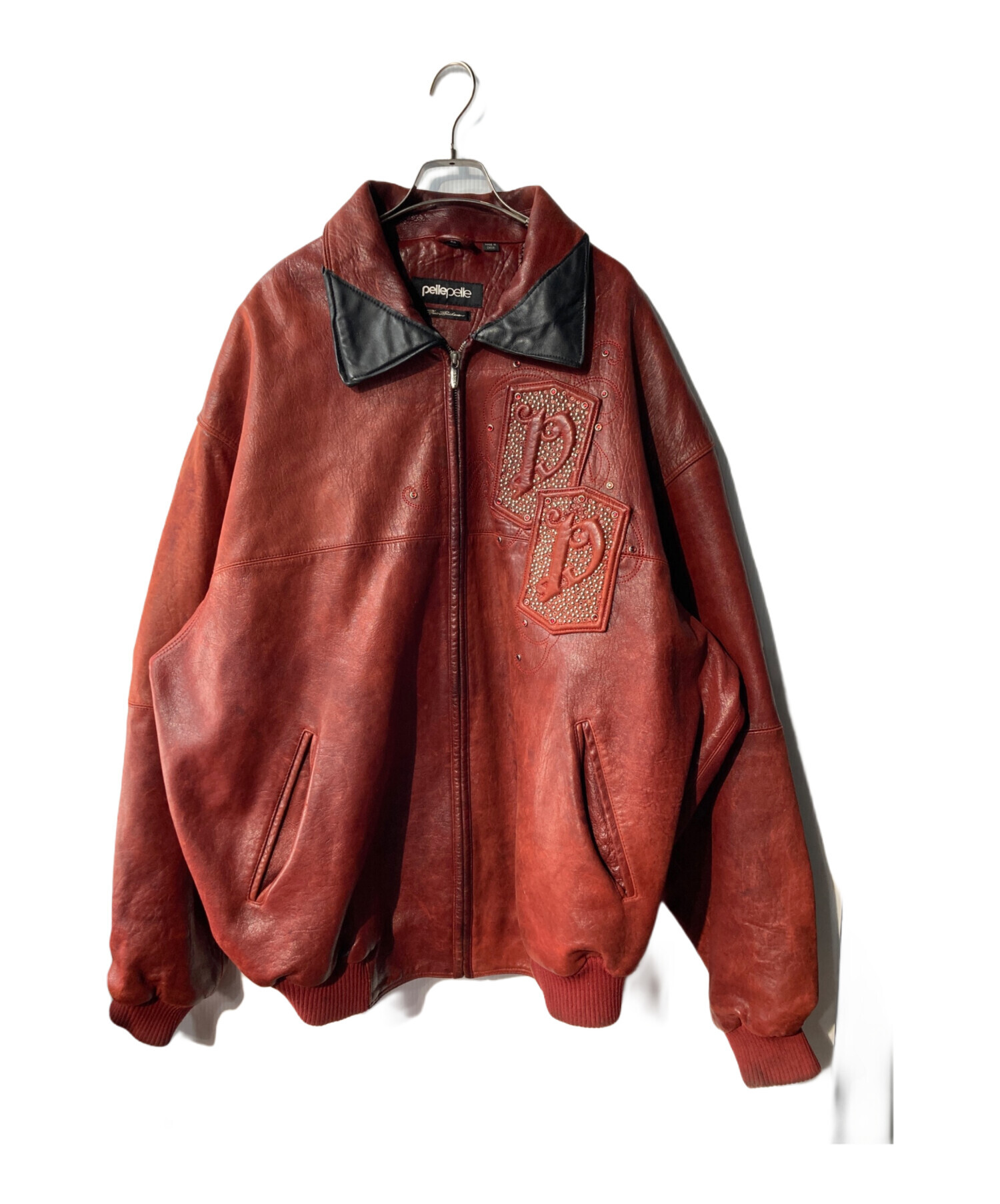 中古・古着通販】pellepelle (ペレペレ) レザースタッズジャケット