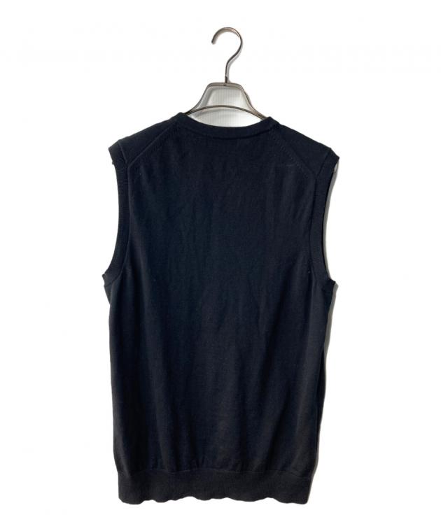 中古・古着通販】FRED PERRY (フレッドペリー) ニットベスト ブラック