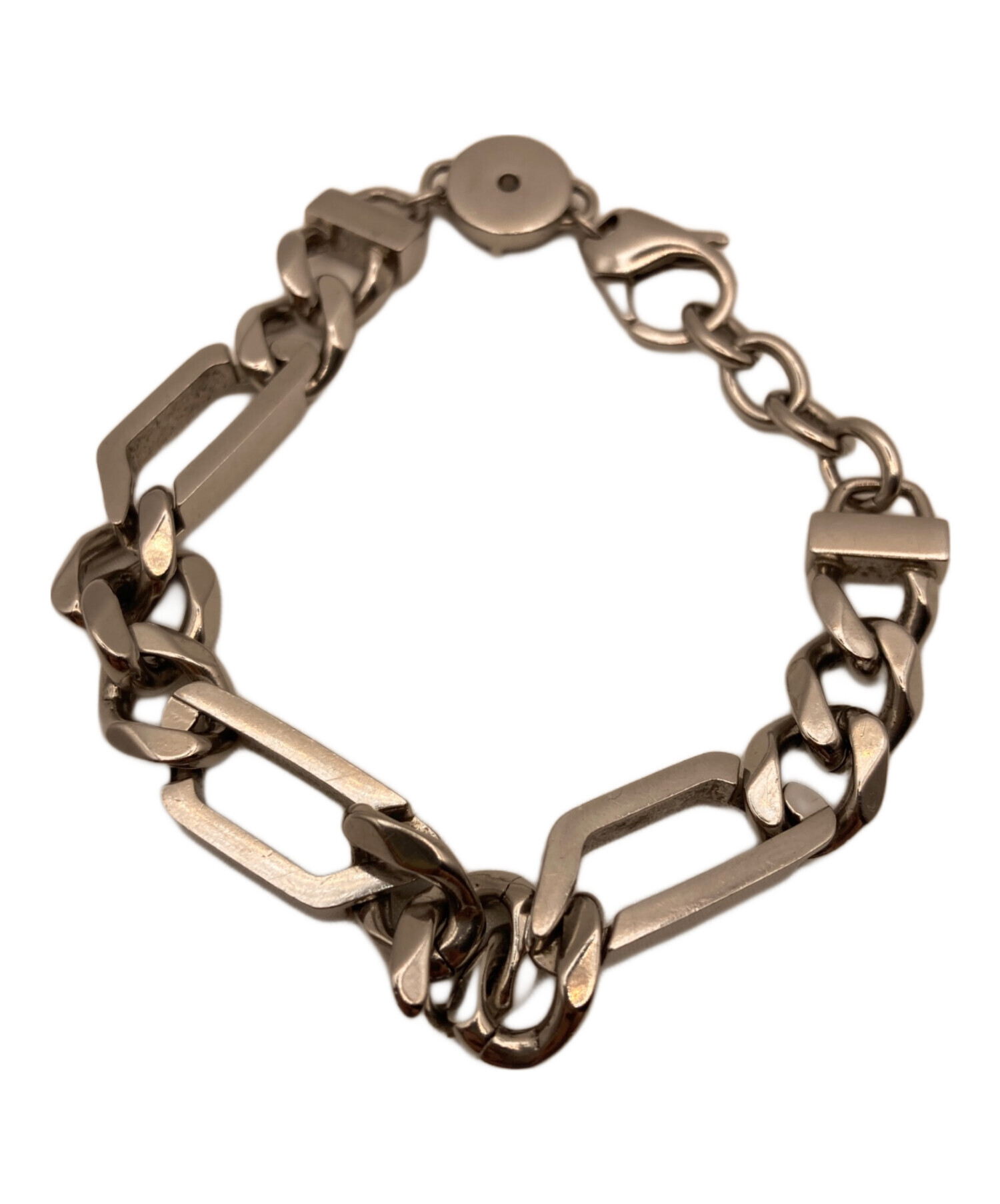 中古・古着通販】DIESEL (ディーゼル) Dロゴ ブレスレット シルバー