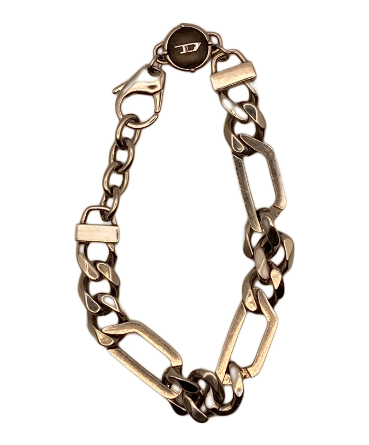 中古・古着通販】DIESEL (ディーゼル) Dロゴ ブレスレット シルバー